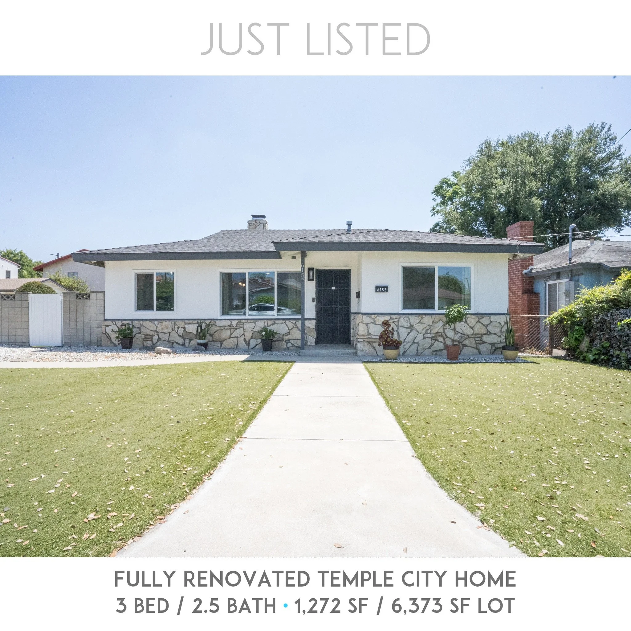 COMING SOON: 6152 Oak Ave. in Temple City. Fully renovated 3 bed / 2.5 bath  home with Temple City schools. 1,272 SF / 6,373 SF lot. Beautifully renovated, turnkey home. Asking $1,099,888. 

First showings June 20th &amp; June 21st 2pm-5pm. Come by a