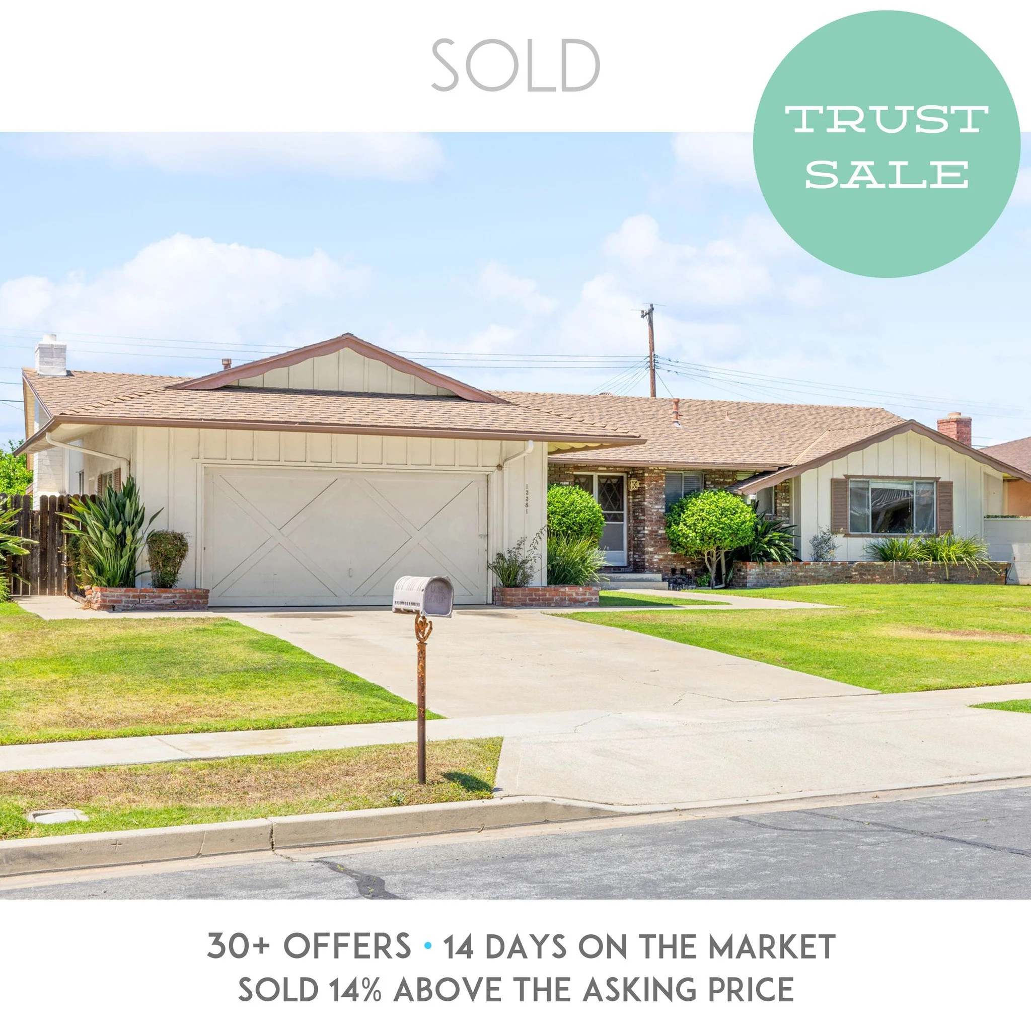SOLD! 13381 Malena in Santa Ana. First time on the market in over 20 years. 30+ Offers, 14 days on the market. Congrats to the Buyers &amp; Seller on a successful sale.

Listed by: 
Adam Kawasawa - Flow Properties
DRE #01751923

#santaanarealestate