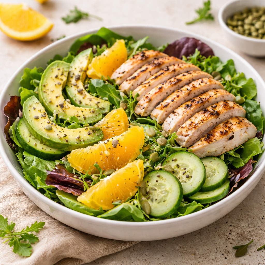 Grilled Chicken &amp; Citrus Fresh Salad 