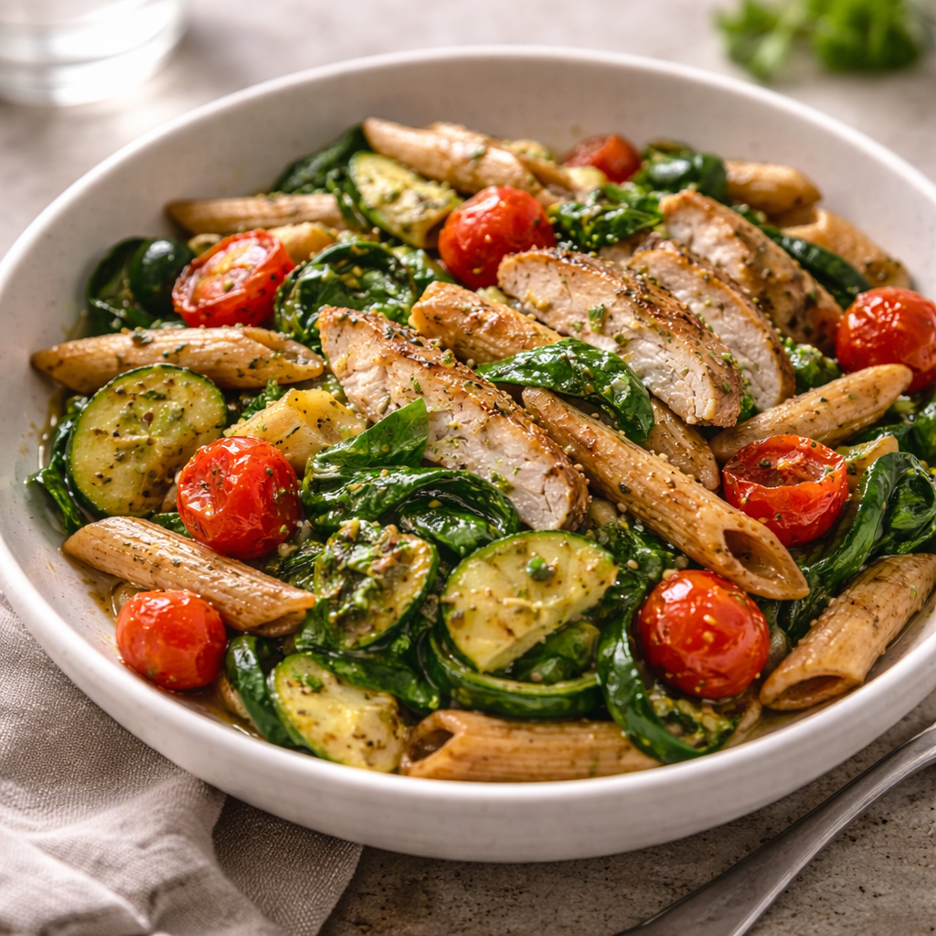 Wholegrain Pasta with Chicken &amp; Vegetables