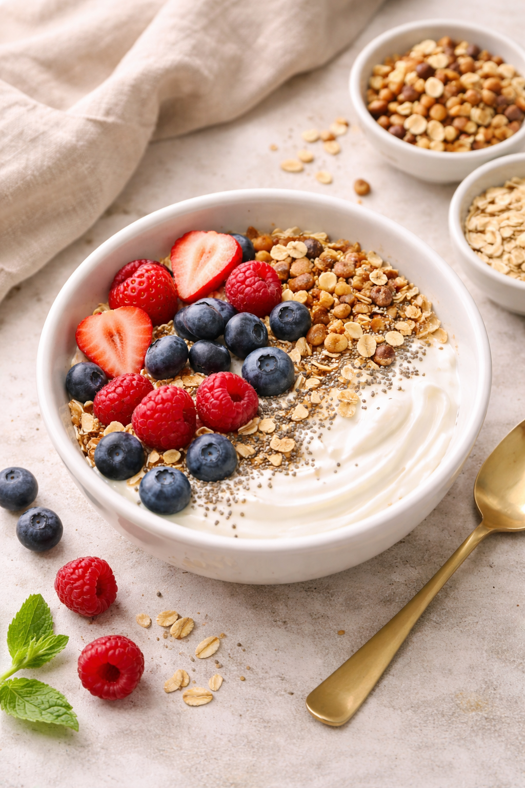 Creamy Chia &amp; Yogurt Power Bowl
