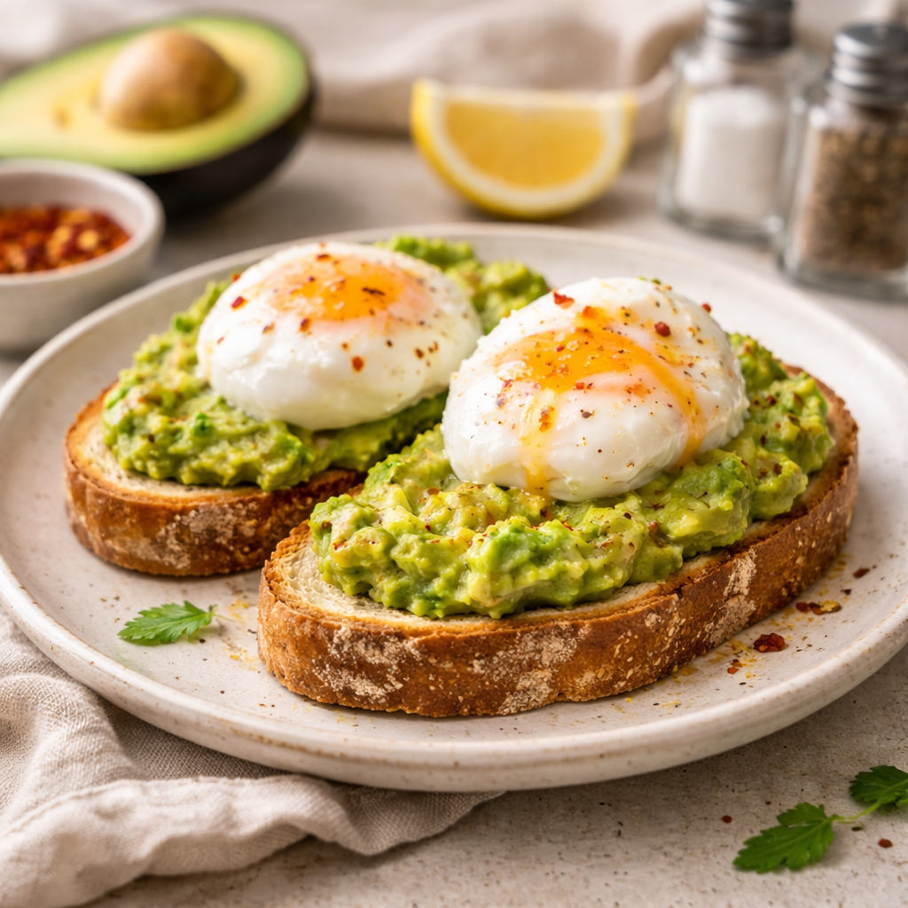 Smashed Avocado &amp; Eggs on Toast