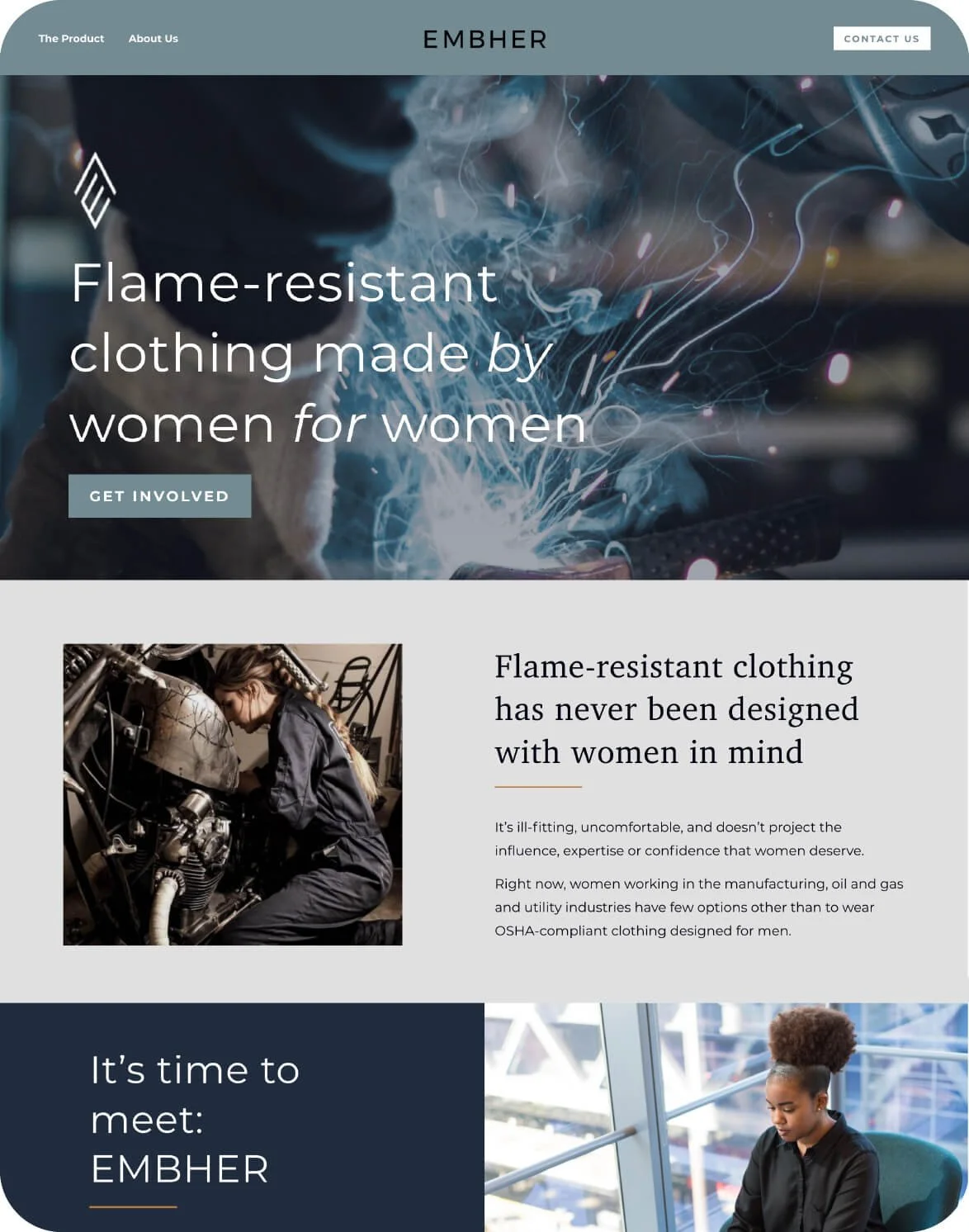website-built-on-squarespace-for-woman-owned-flame-resistant-clothing-business-featuring-banner-with-a-female-worker-wearing-protective-gear.jpg