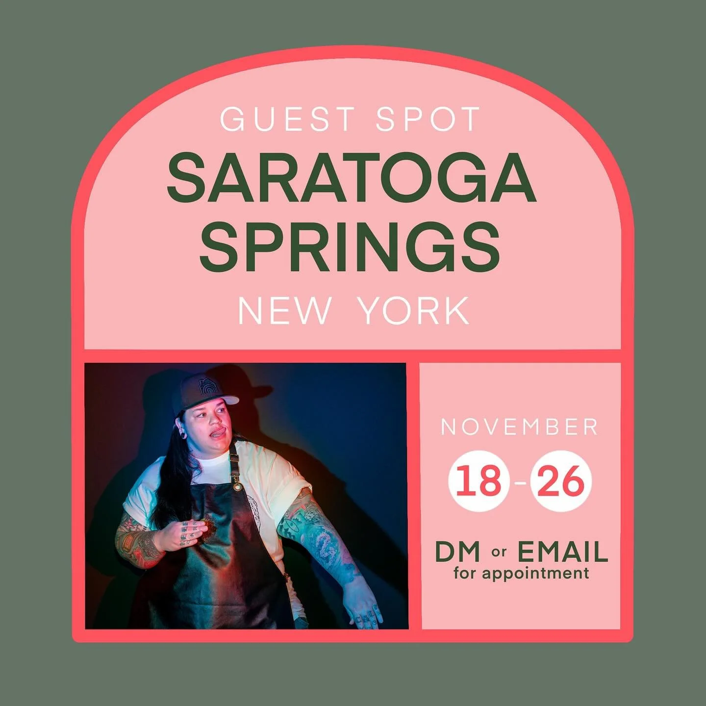 Heyo! Visiting upstate NY and have some availability. Big or small, I&rsquo;d love to hear your ideas. I&rsquo;ll be hanging with the swamp witches @greenfolktattoo and the baddies @battlefieldpiercingandtattoo DM or email me to book in!