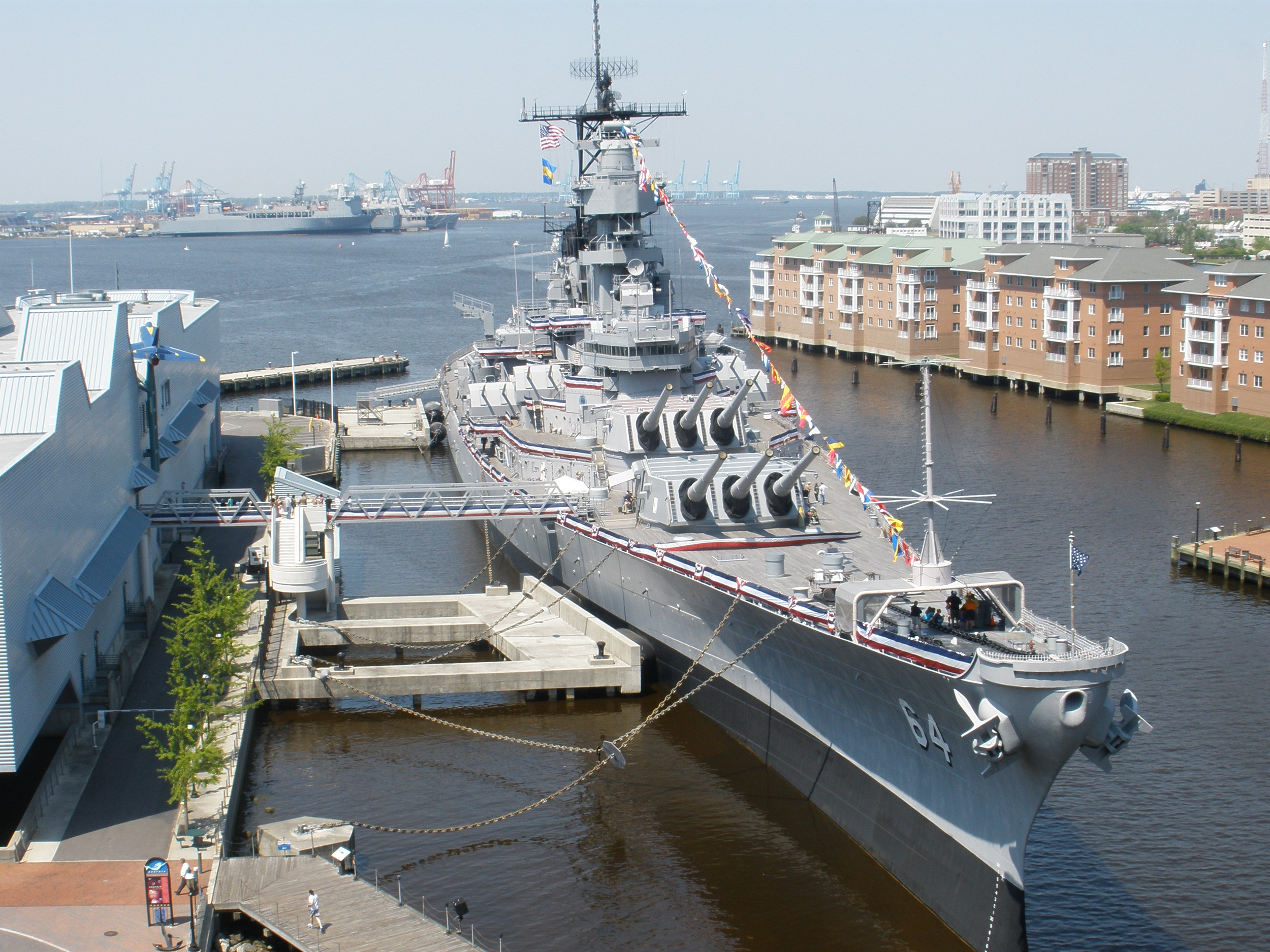Tour the Wisconsin Battleship along with Nauticus in beautiful downtown Norfolk. Walk in the footsteps of history.