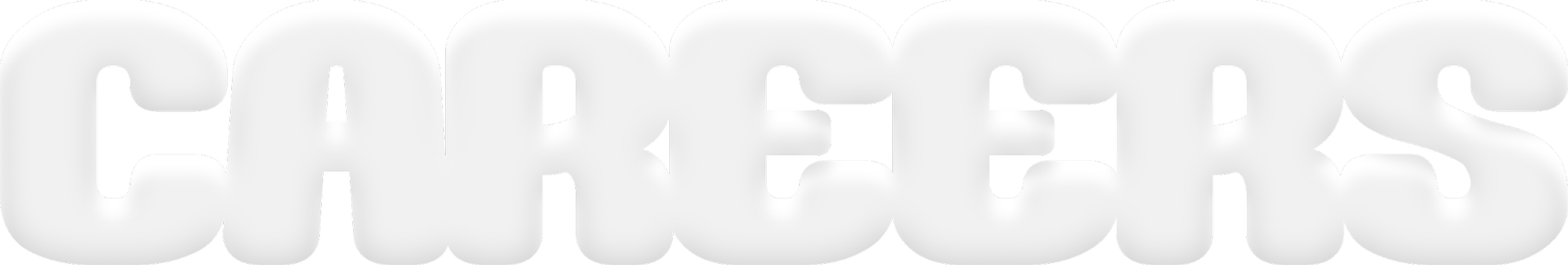 Stylized text reading 'CAREERS' in an off-white bubble font