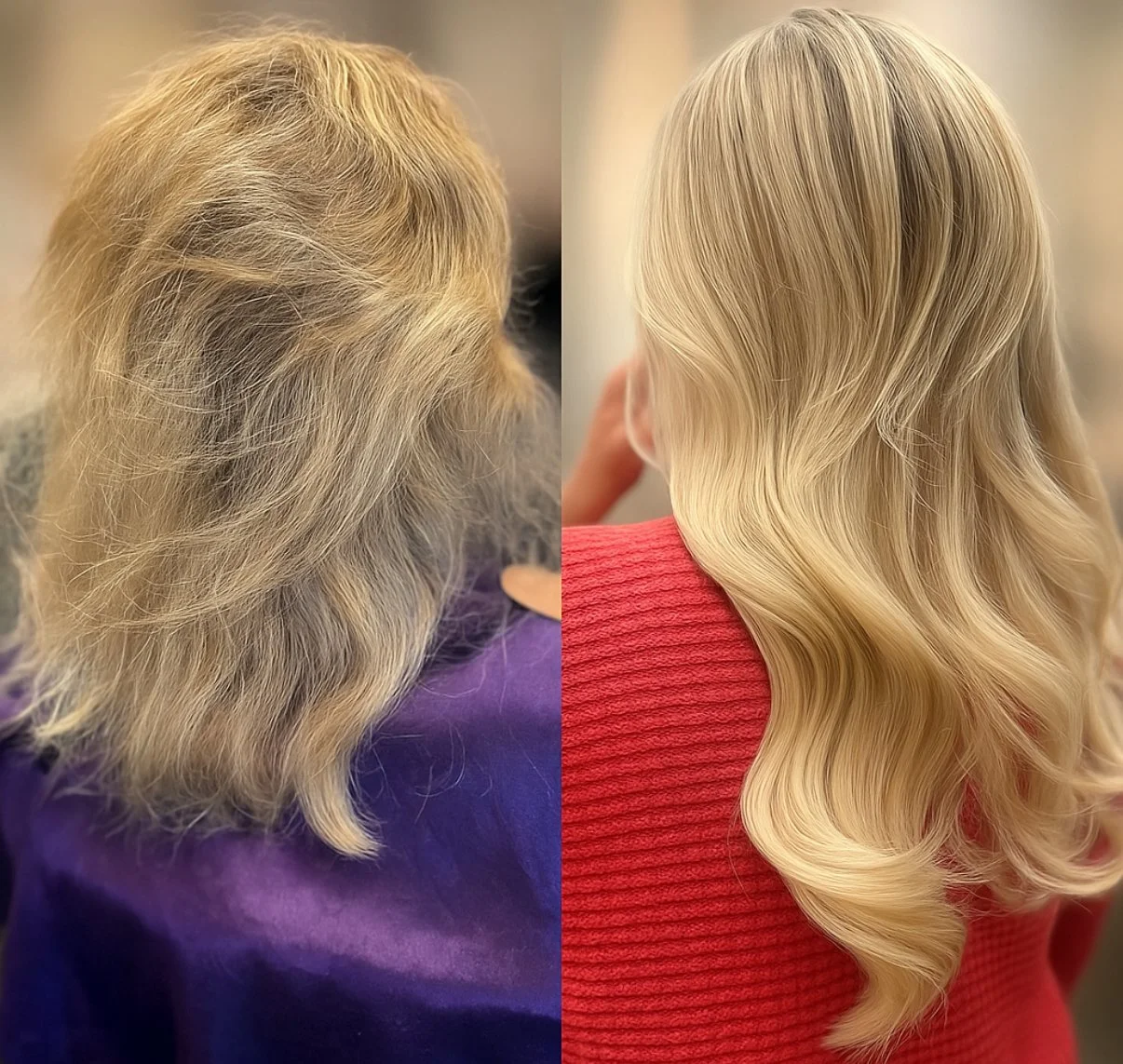 Hair extensions added to boost volume, length, and fullness while keeping a perfectly natural blend.
