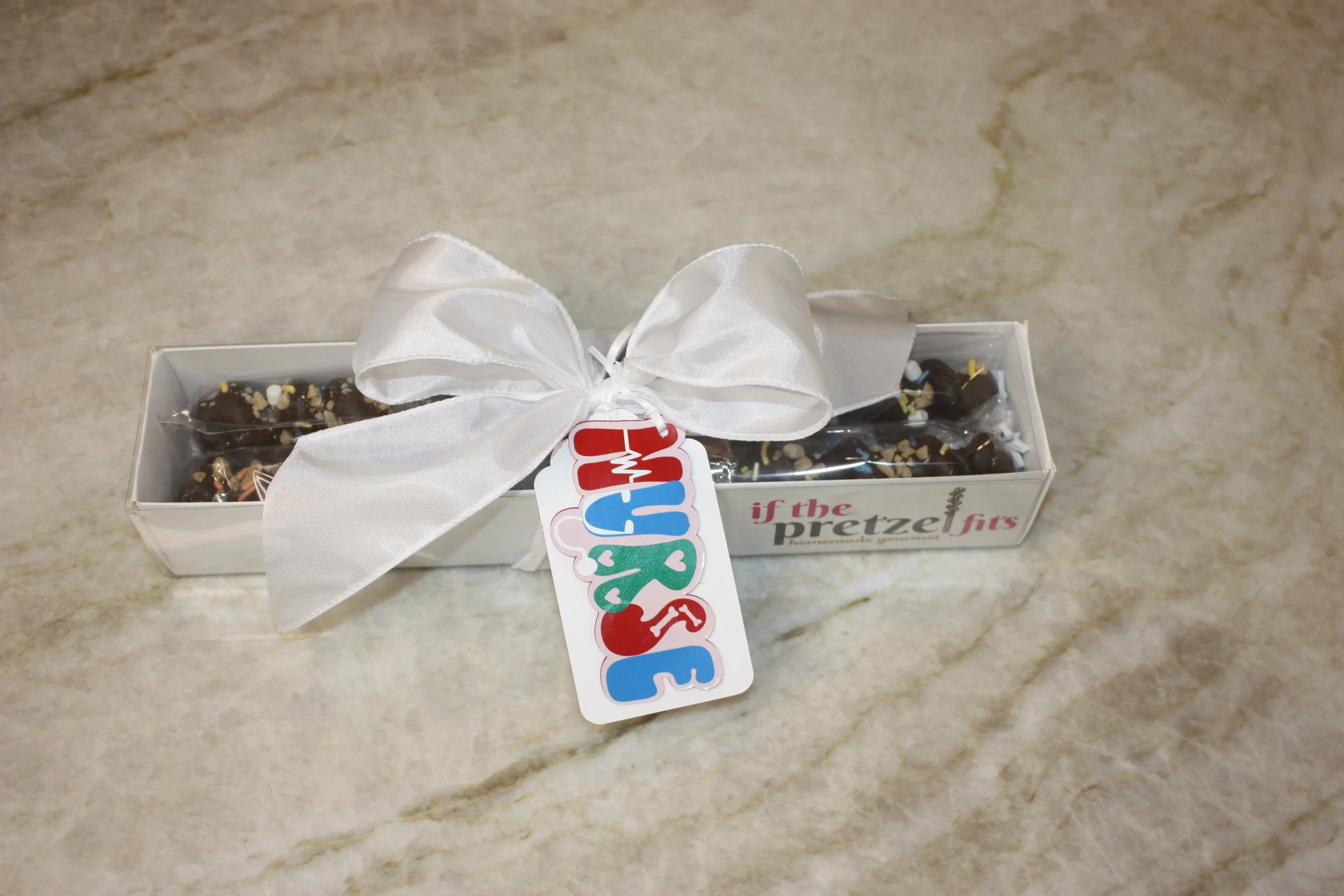 Nurse appreciaiton  | Healthcare appreciation | Staff Appreciation | Chocolate Covered Pretzels | White coat ceremony