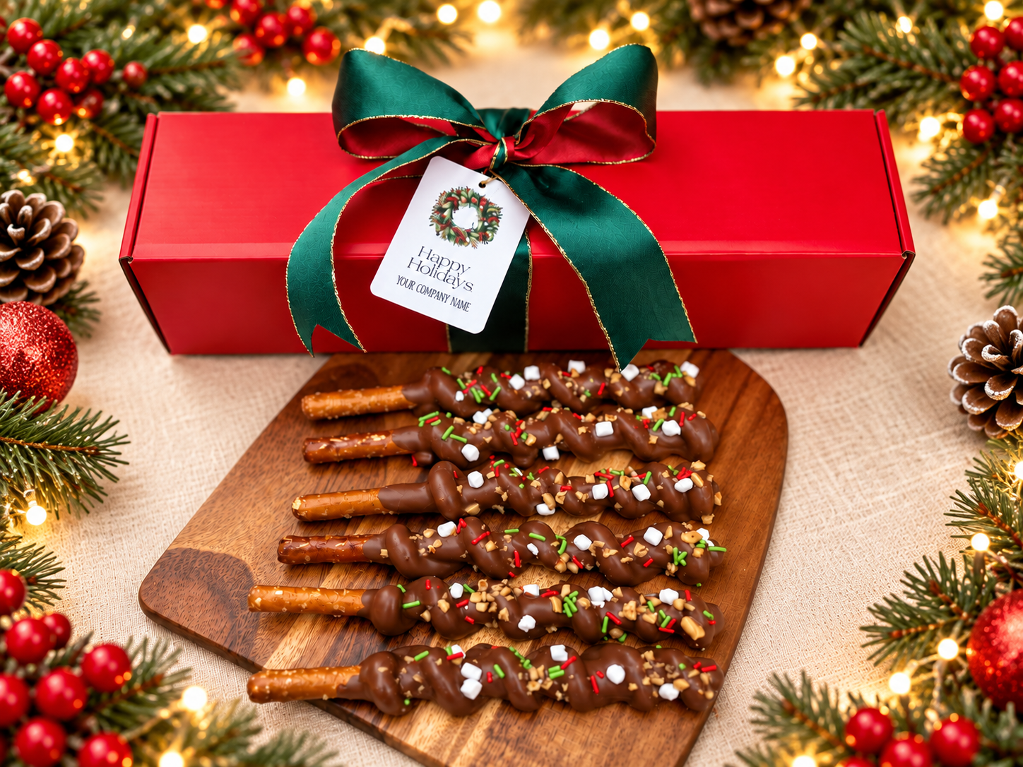 Holiday Gift ~ Box of six pretzels