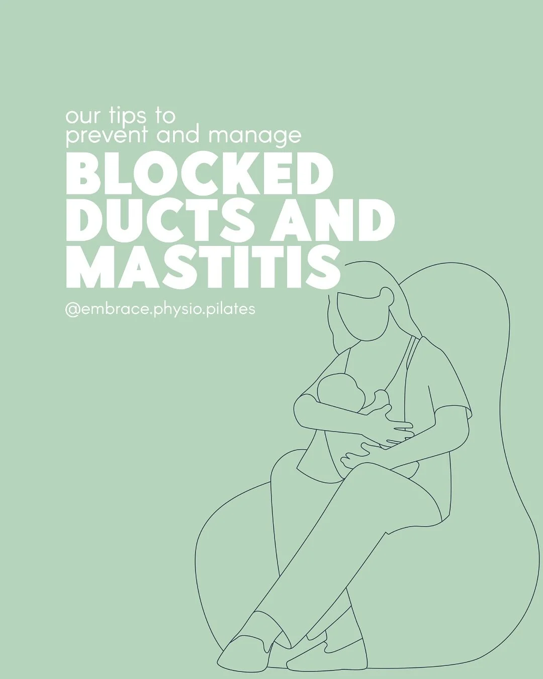 It&rsquo;s World Breastfeeding Week! At Embrace Physio + Pilates, we&rsquo;re all about supporting you along your breastfeeding journey to ensure it feels sustainable for you and your baby.

Mastitis and blocked ducts are a common condition in many p