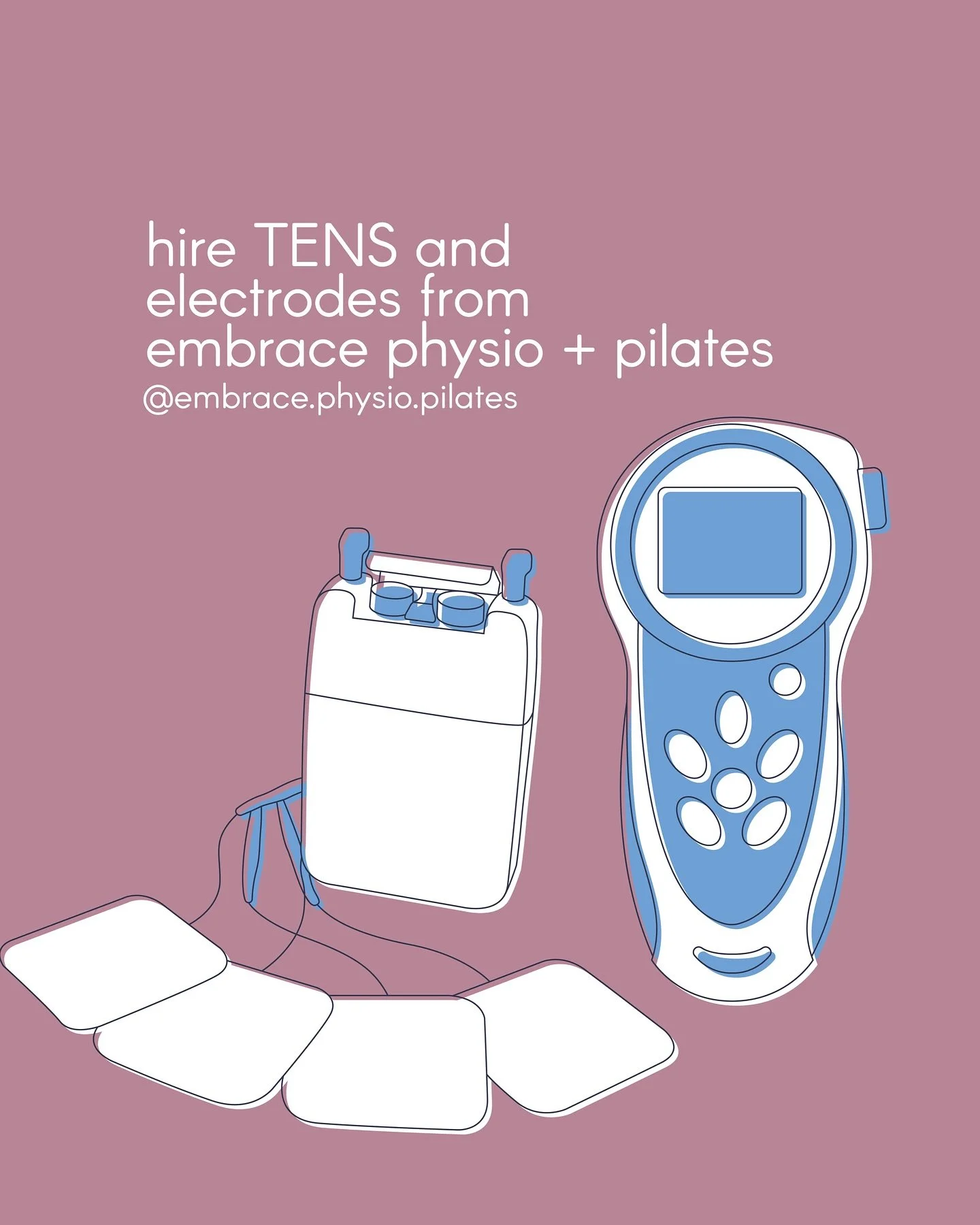 TENS Machine Hire for Labour – Available at Embrace 
Did you know we offer TENS machine hire to support you through early labour with a safe, non-pharmacological method of pain relief.
✨ Hire includes:
✔️ TENS machine
✔️ Electrodes
✔️ 6-week