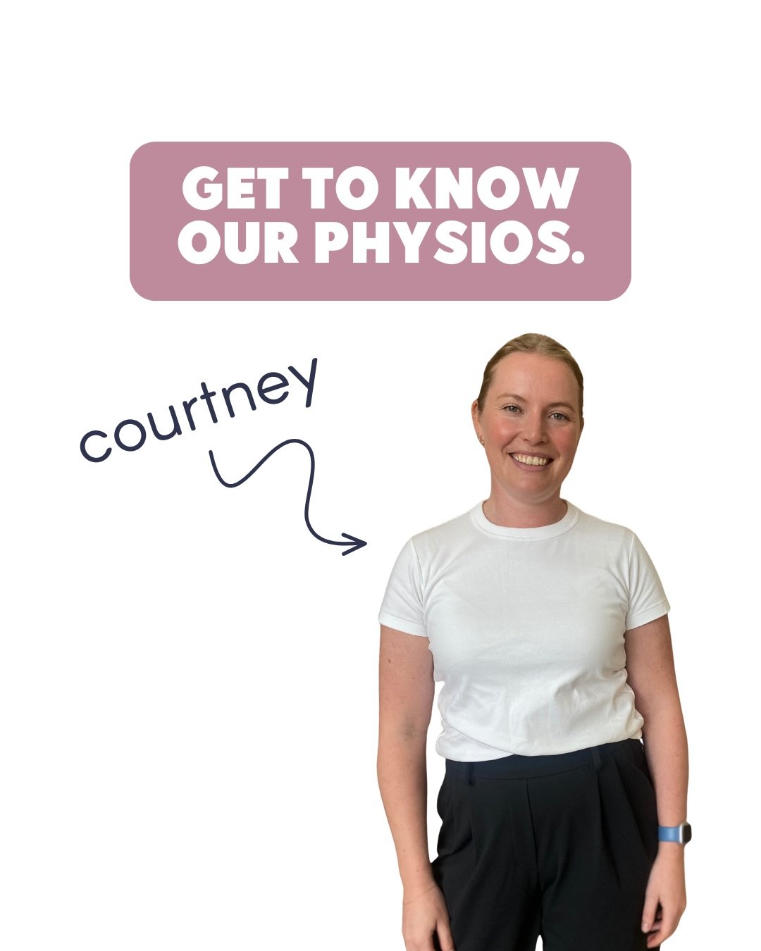 Get to know our new physio Courtney a bit more ! 

Courtney is the newest member to our team and brings a wealth of knowledge and experience in treating pelvic pain, pregnancy and post partum 🥰

#physio #pelvicphysio #physiopilates #womenshealth #pe