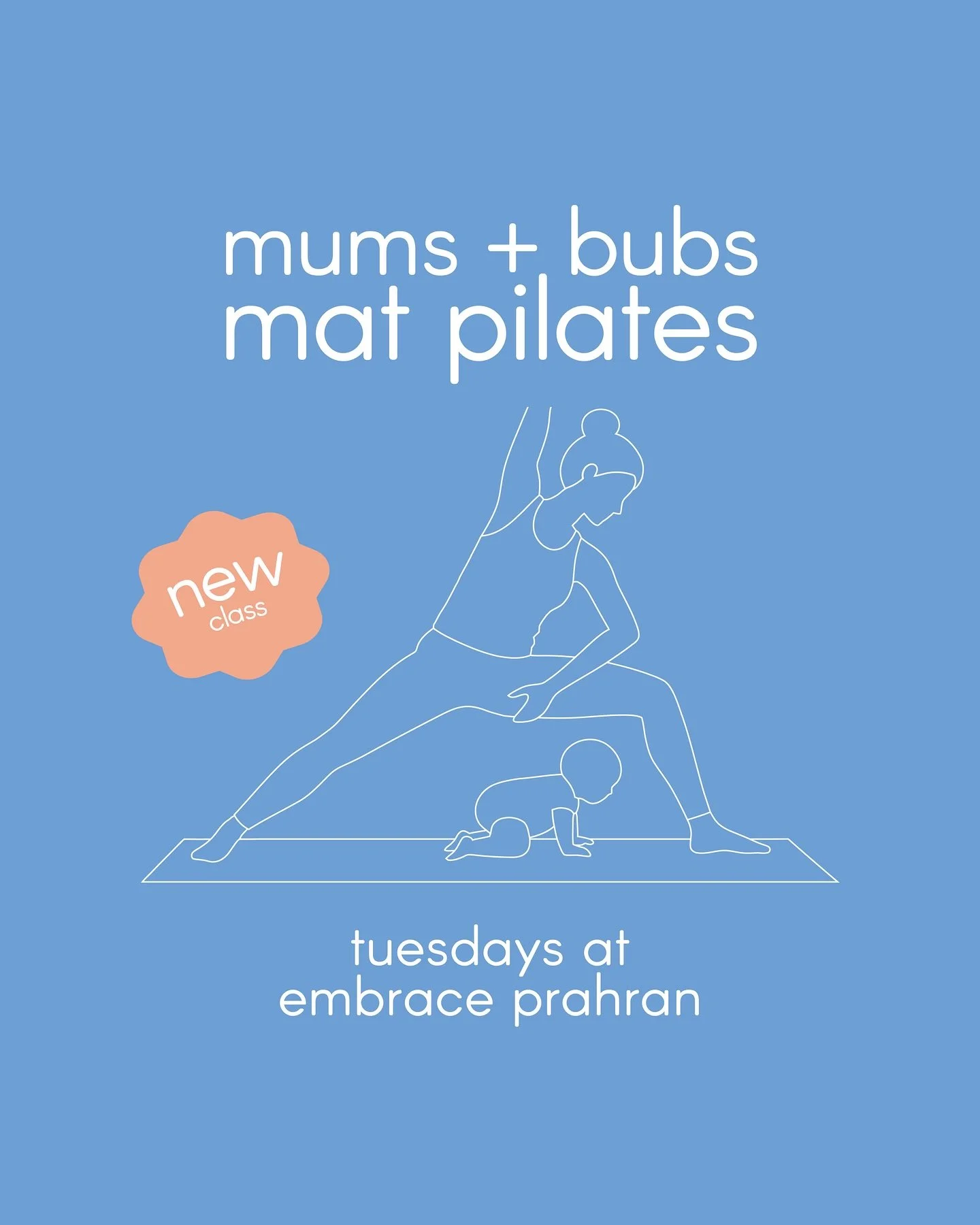Mat Pilates has arrived at our new Prahran location! 

Join us every Tuesday, from 24 March inside From Day One for a small, physio-led mat class designed to help you strengthen your core, support your pelvic floor and return to movement after birth 