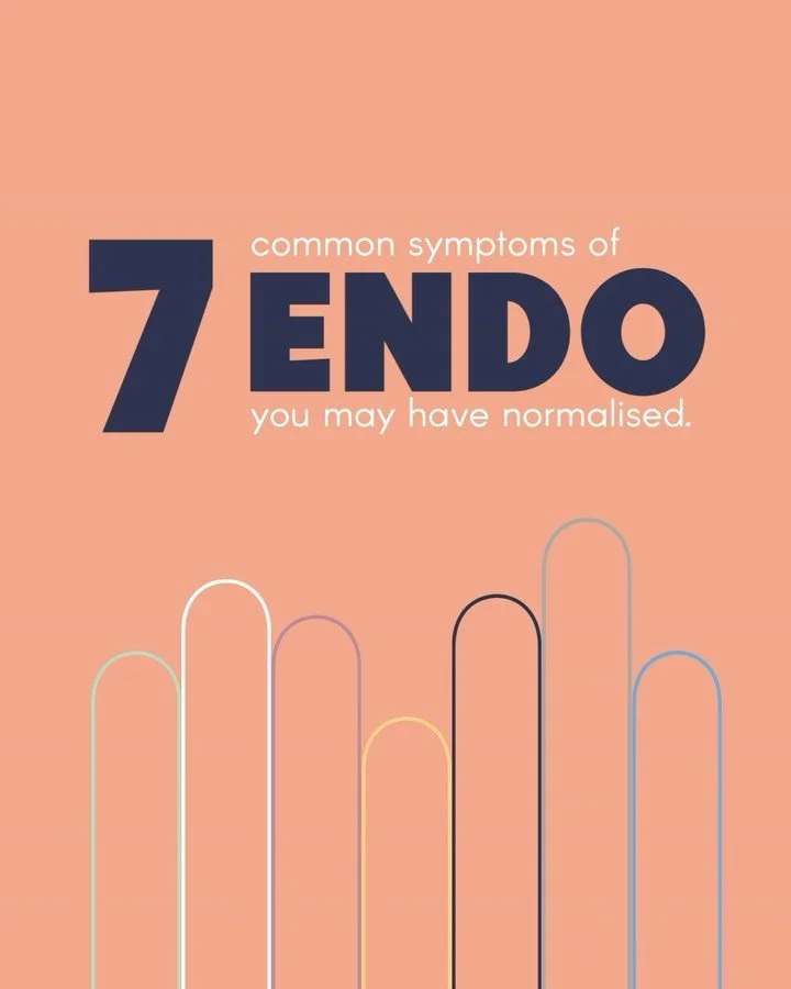 7 symptoms of Endo you&rsquo;ve been potentially been told are &ldquo;normal&rdquo;&hellip; but aren&rsquo;t!

If you&rsquo;re living with any of these, you don&rsquo;t have to just put up with it. Our team is here to listen, support, and help you fi
