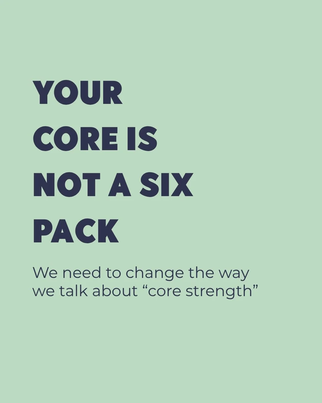 Your core is NOT a six pack ❌

It is so much more than that, it needs to be functional, stable and strong 💪🏻 There is so much we can do to help you regain good core control following injury or motherhood changes - come see us in clinic to find out 