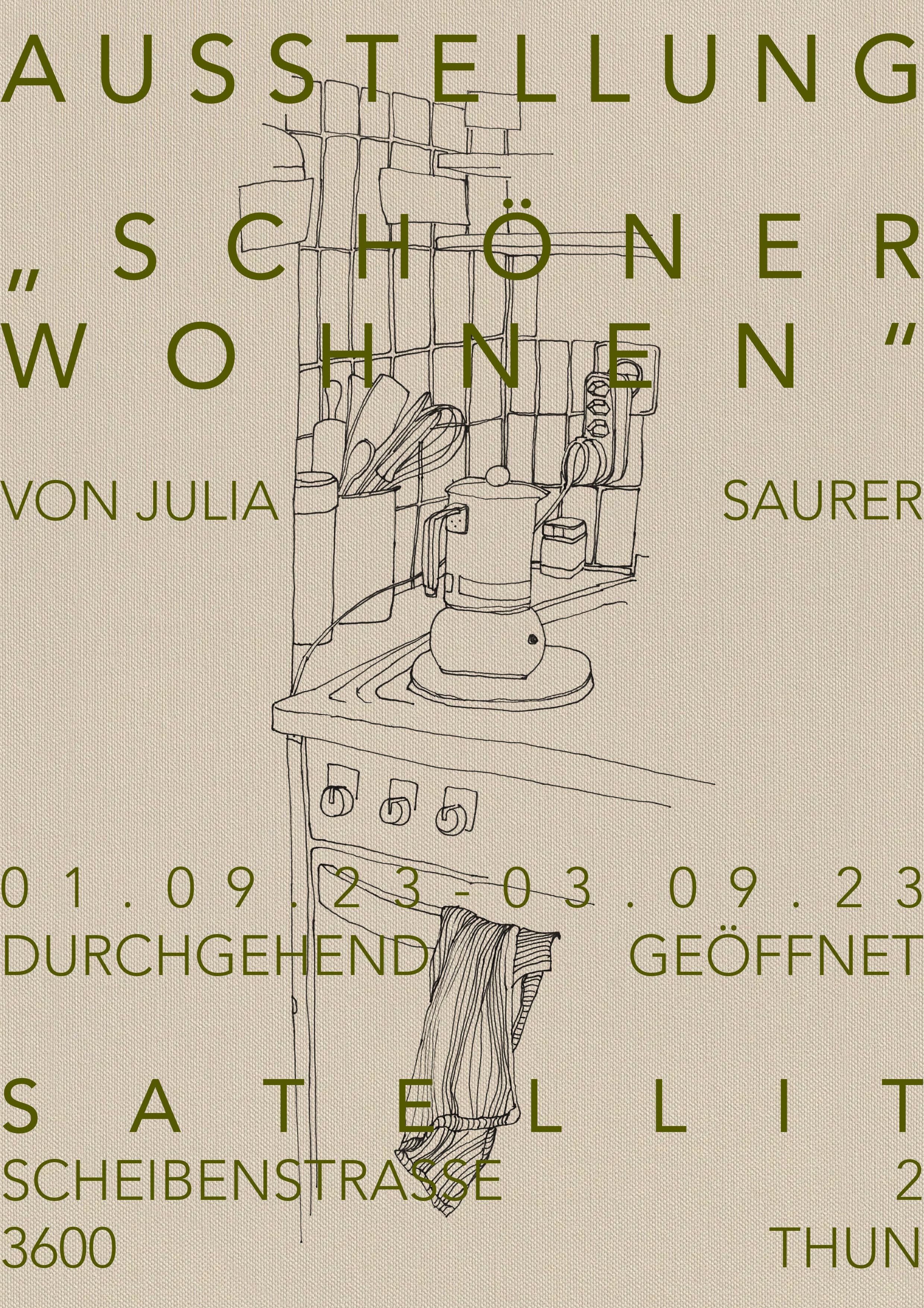 Flyer Ausstellung Satellit Thun