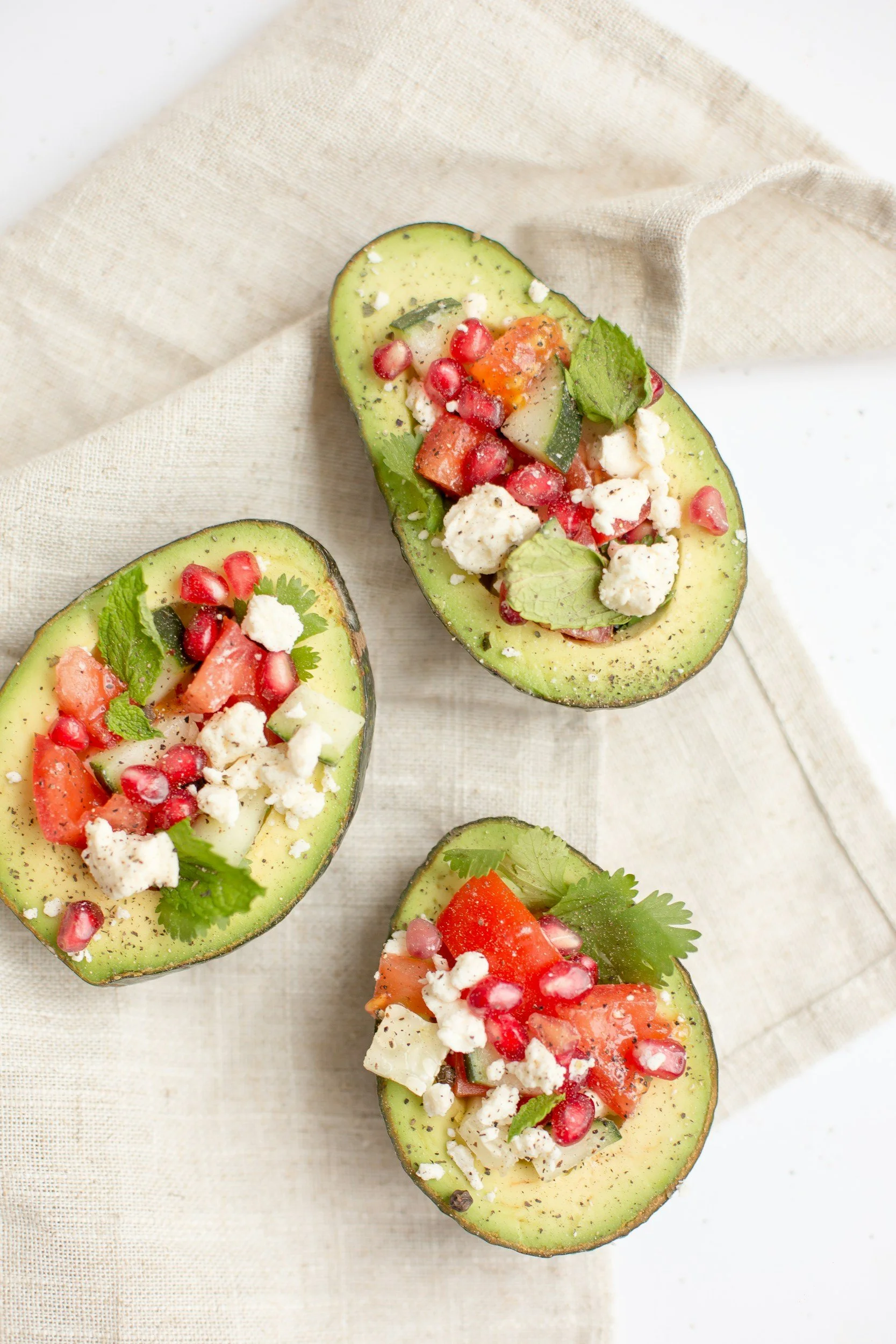 Ketogenic meal stuffed avocado