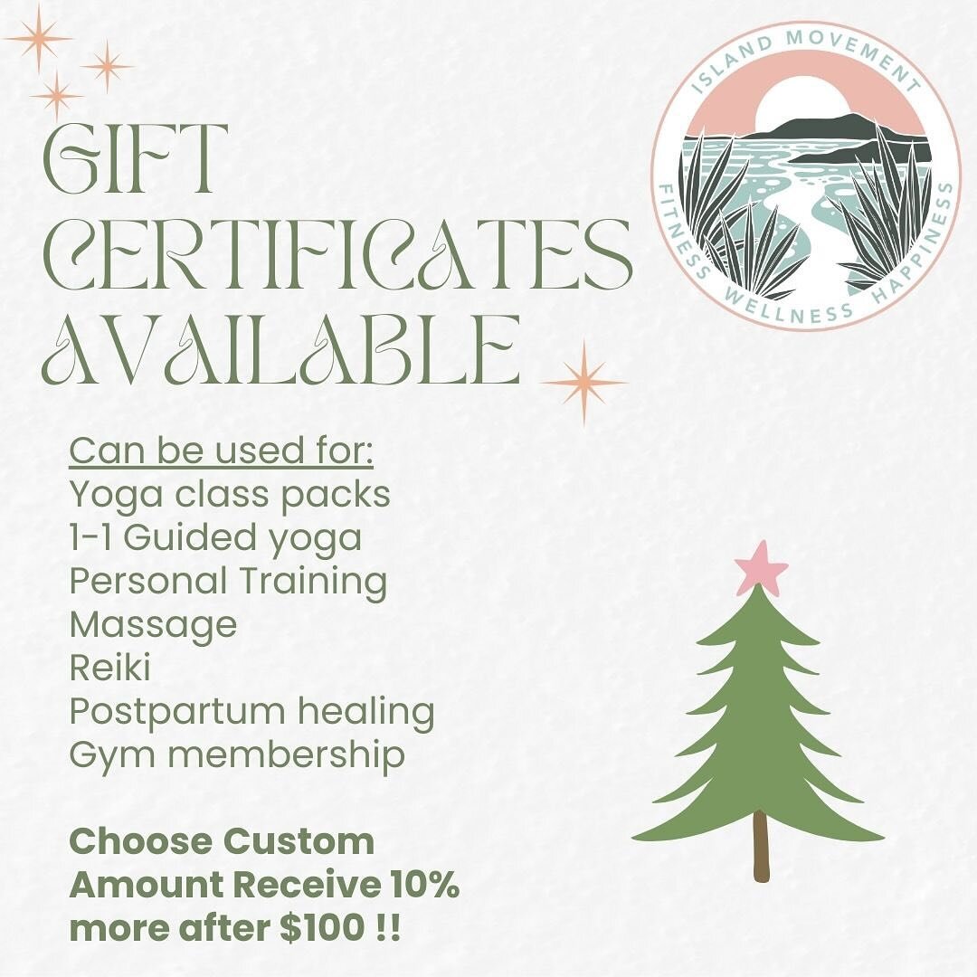 Support your friends and family this season! Choose gifts that keep on giving. HEALTH IS WELLTH y&rsquo;all. ❤️✨

Get 10% more when buying $100 gift card! 

Click the banner at top of the website. Gift card can be emailed to recipient on whatever day