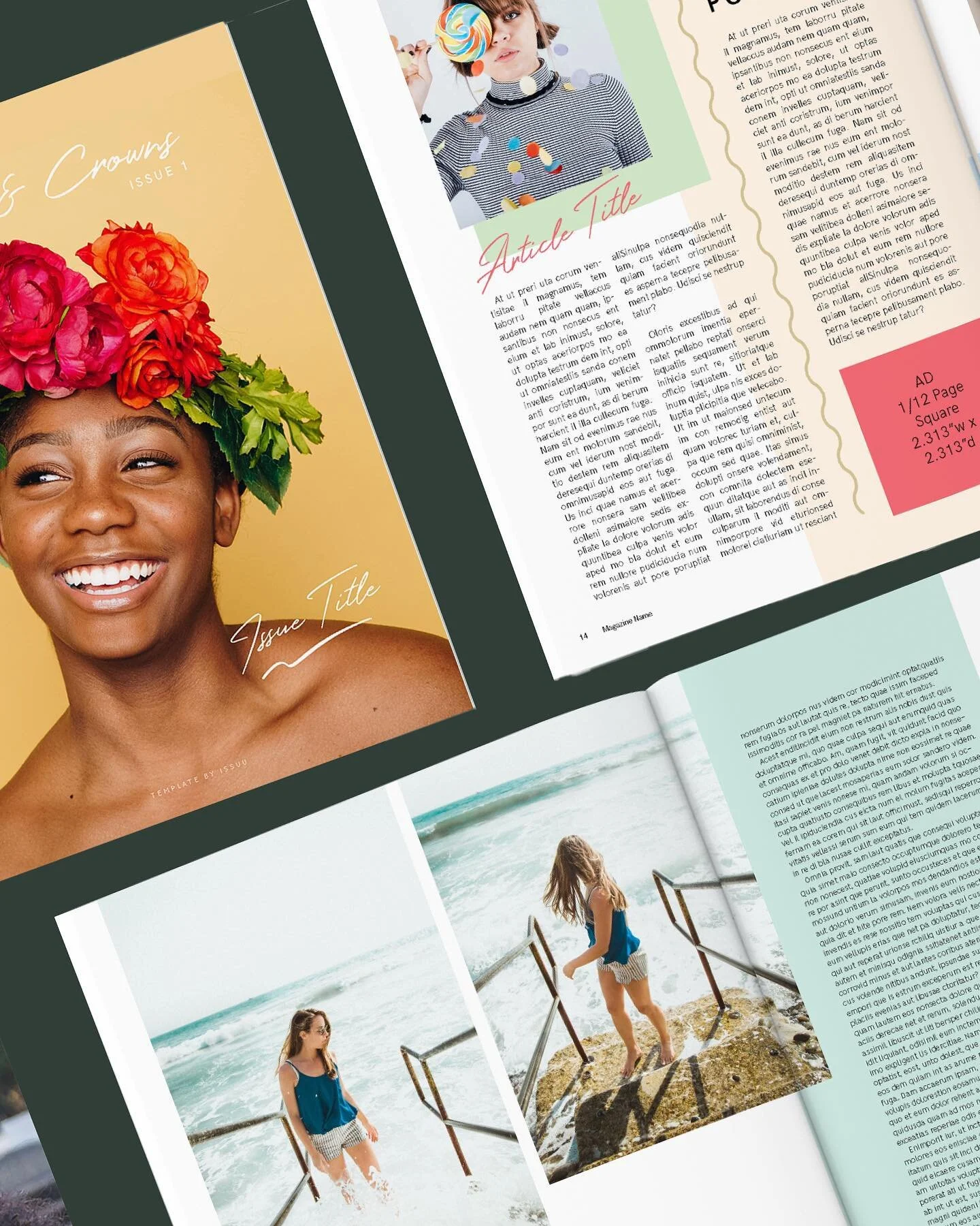 A few years ago, I had the opportunity to work with @issuu in creating 3 magazine templates and 1 catalog template that people could downloads and customize. 

Unfortunately, I don&rsquo;t think they are available anymore but it&rsquo;s still cool no
