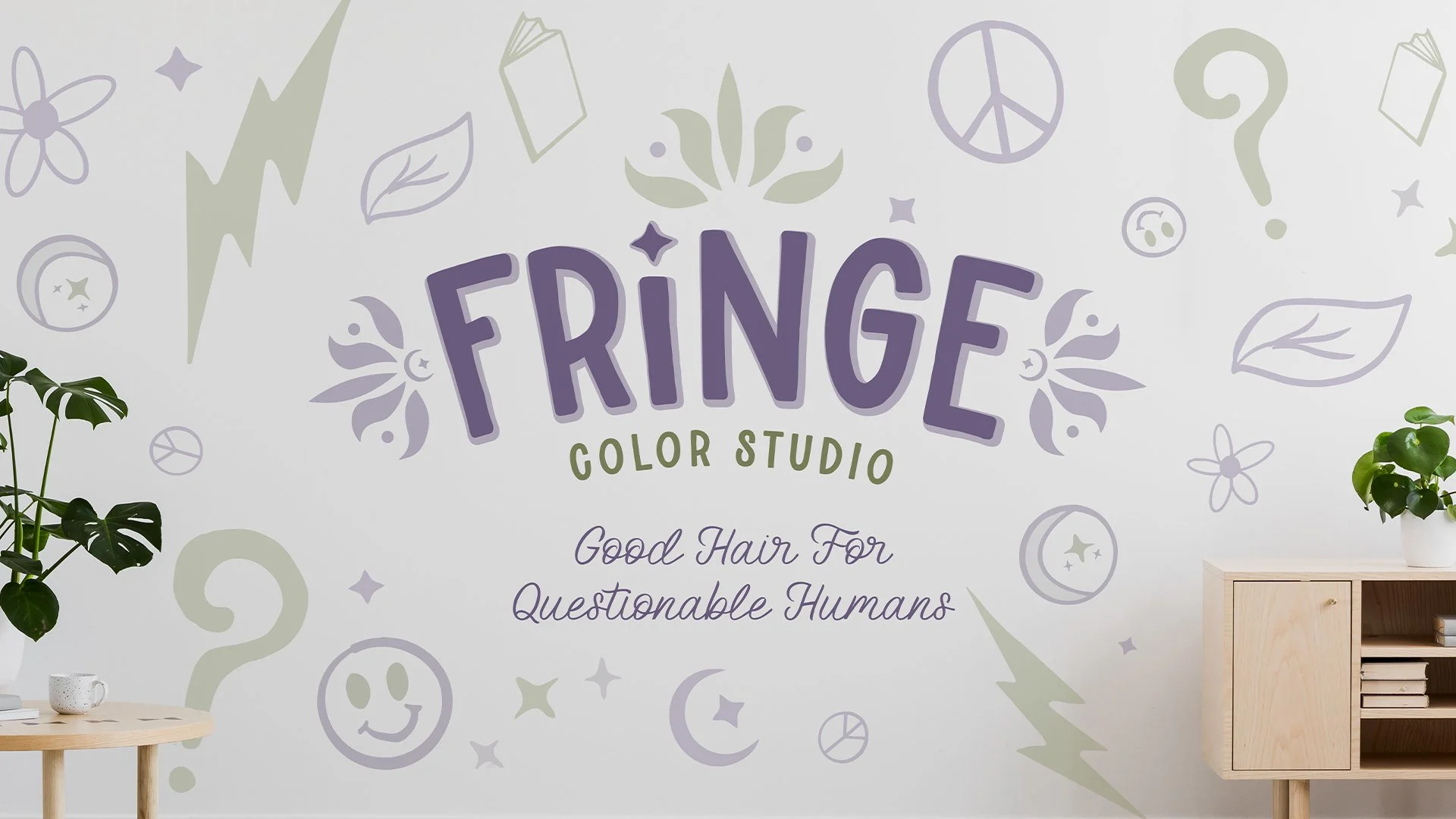 Salon Wall Decal Mockup - Concept 2