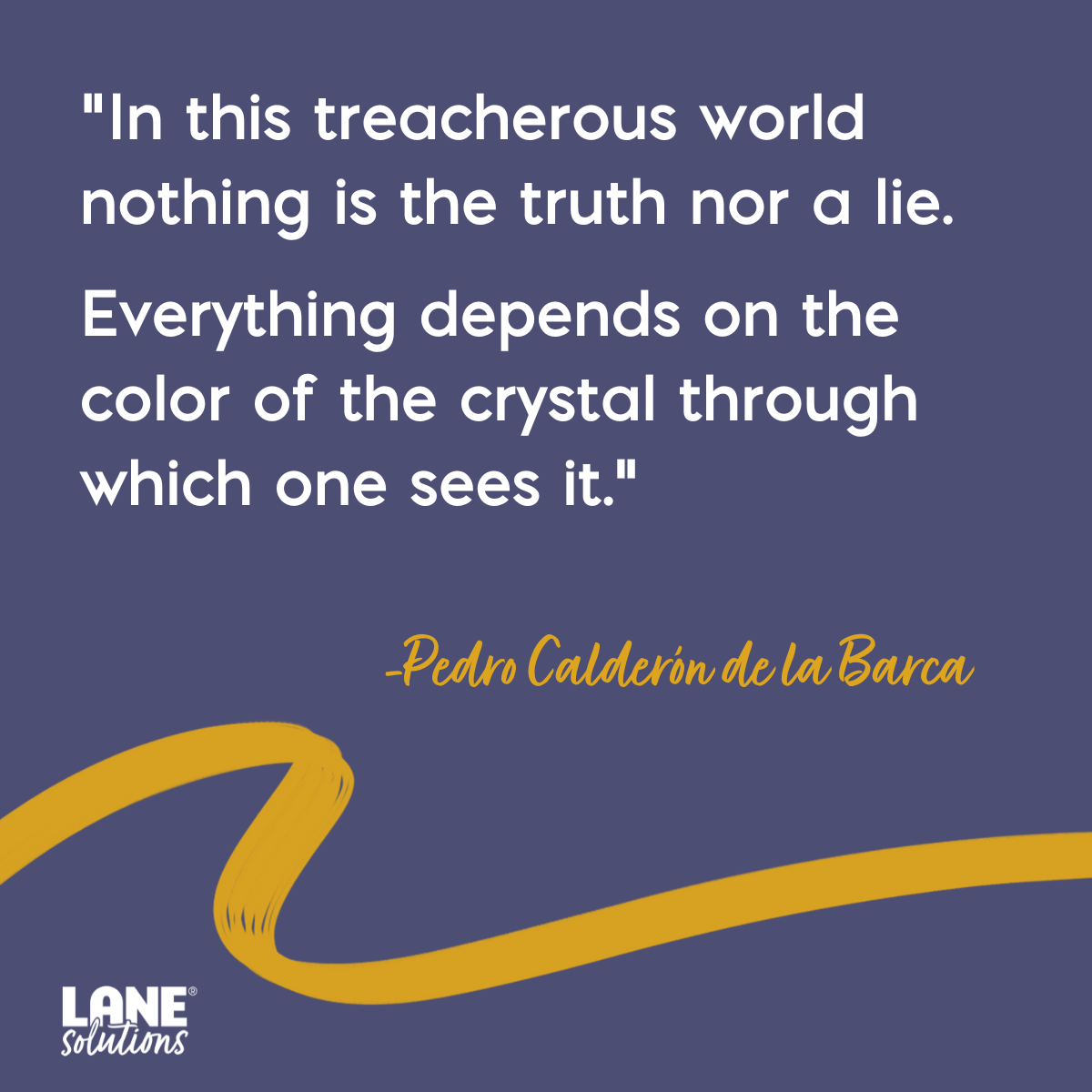 Do you think about the lenses you see through? 