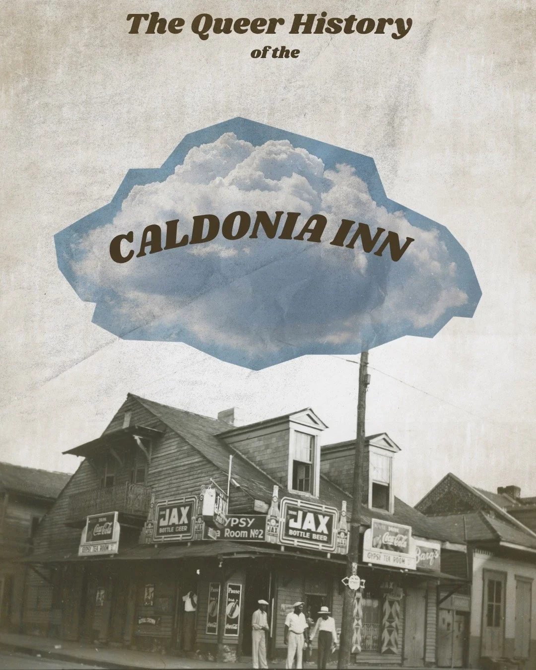 Our last stop on our Queer New Orleanian History tour is the Caldonia Inn. The Caldonia Inn was a Black music venue that regularly featured drag shows, located in the Treme. Opened in 1947, the Caldonia is perhaps best remembered for launching the ca