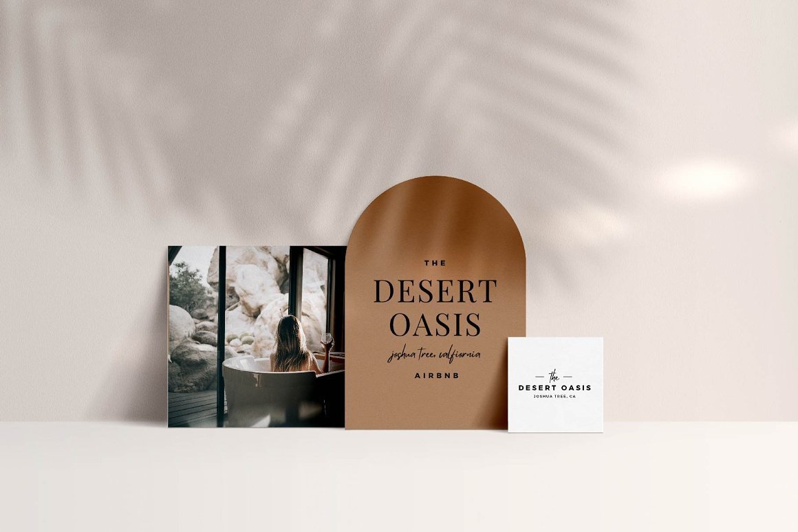 Desert Oasis Modern Canva Logo Kit