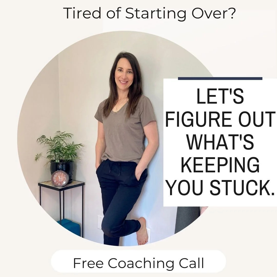 tired of starting over? free health coaching call for women over 40 to lose weight