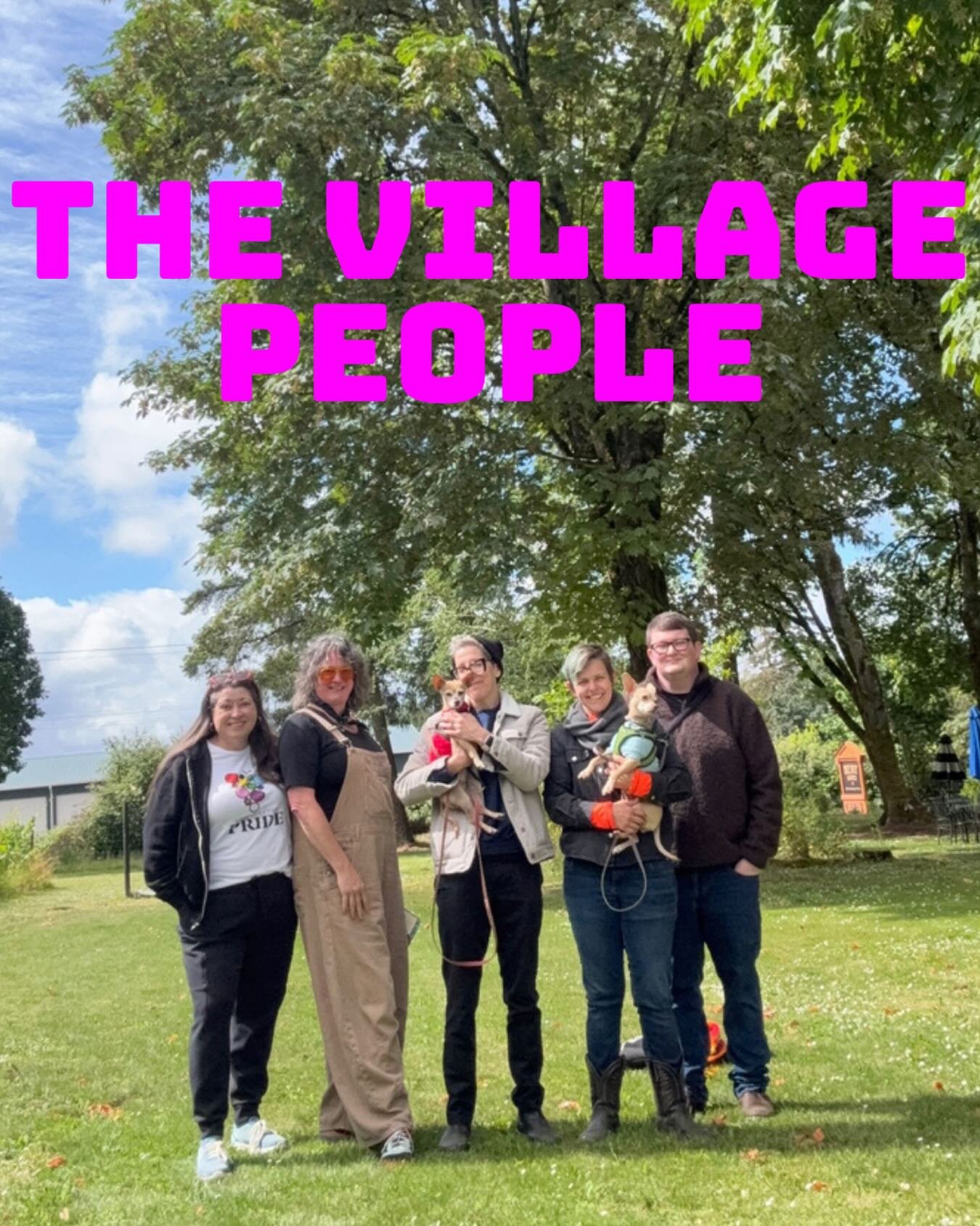 They say it takes a village. I guess that makes us... The Village People. 🌈🍷😂

This is the crew breathing life into Queer Wine Fest. 

From left to right:

✨ Erin: Social Media and General Magic Making
✨ Gretchen: Winery Relations, Compliance, and
