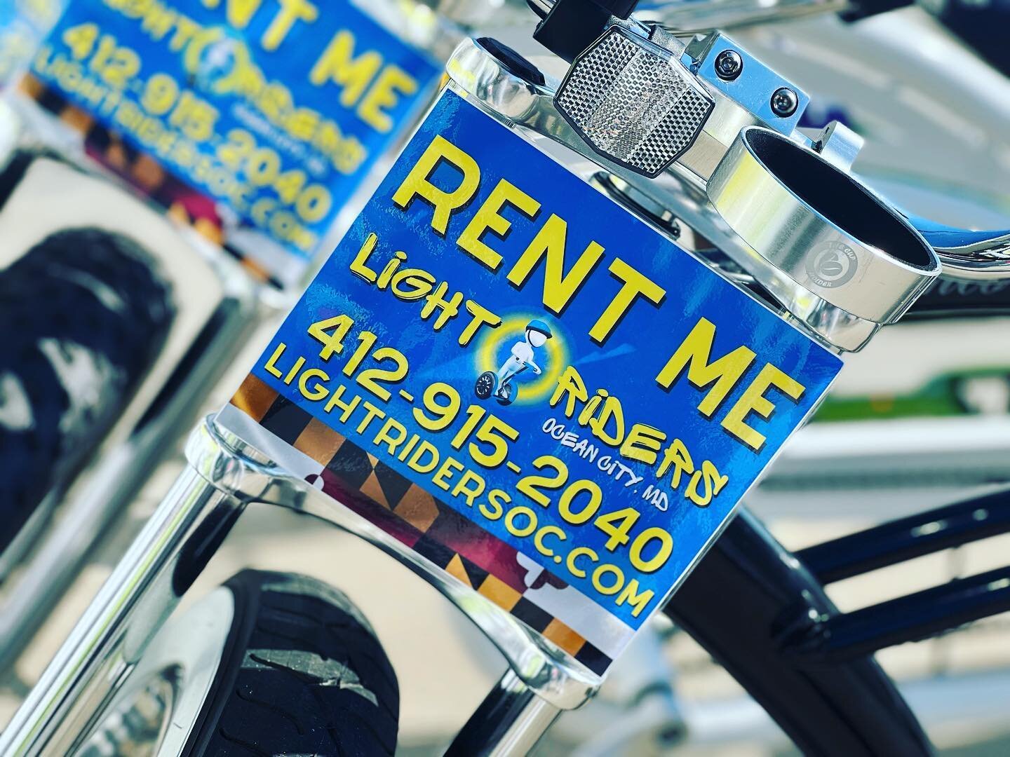 🚲 Cruise Ocean City on our new stretch beach cruisers, fully equipped with cup holders, phone holders, rearview mirrors and bluetooth speakers! Reserve your ride on our website, LightRidersOC.com or stop in and roll out! 🙌🏼 #BikeRentals #OceanCity