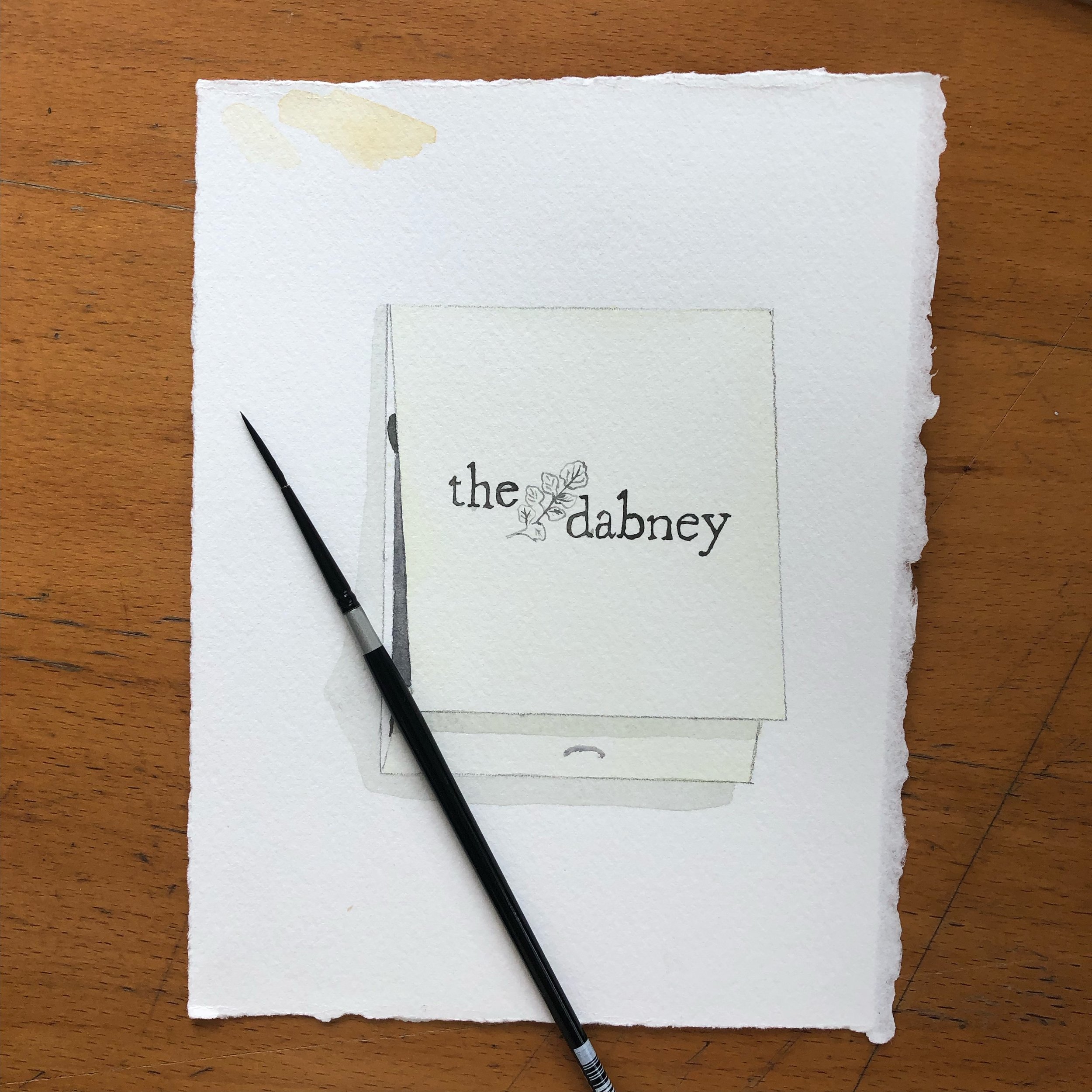 The Dabney restaurant matchbook art original