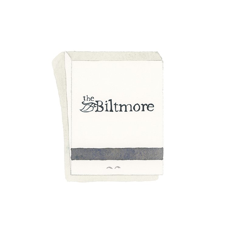 Biltmore restaurant matchbook art print — DMV Matchbooks