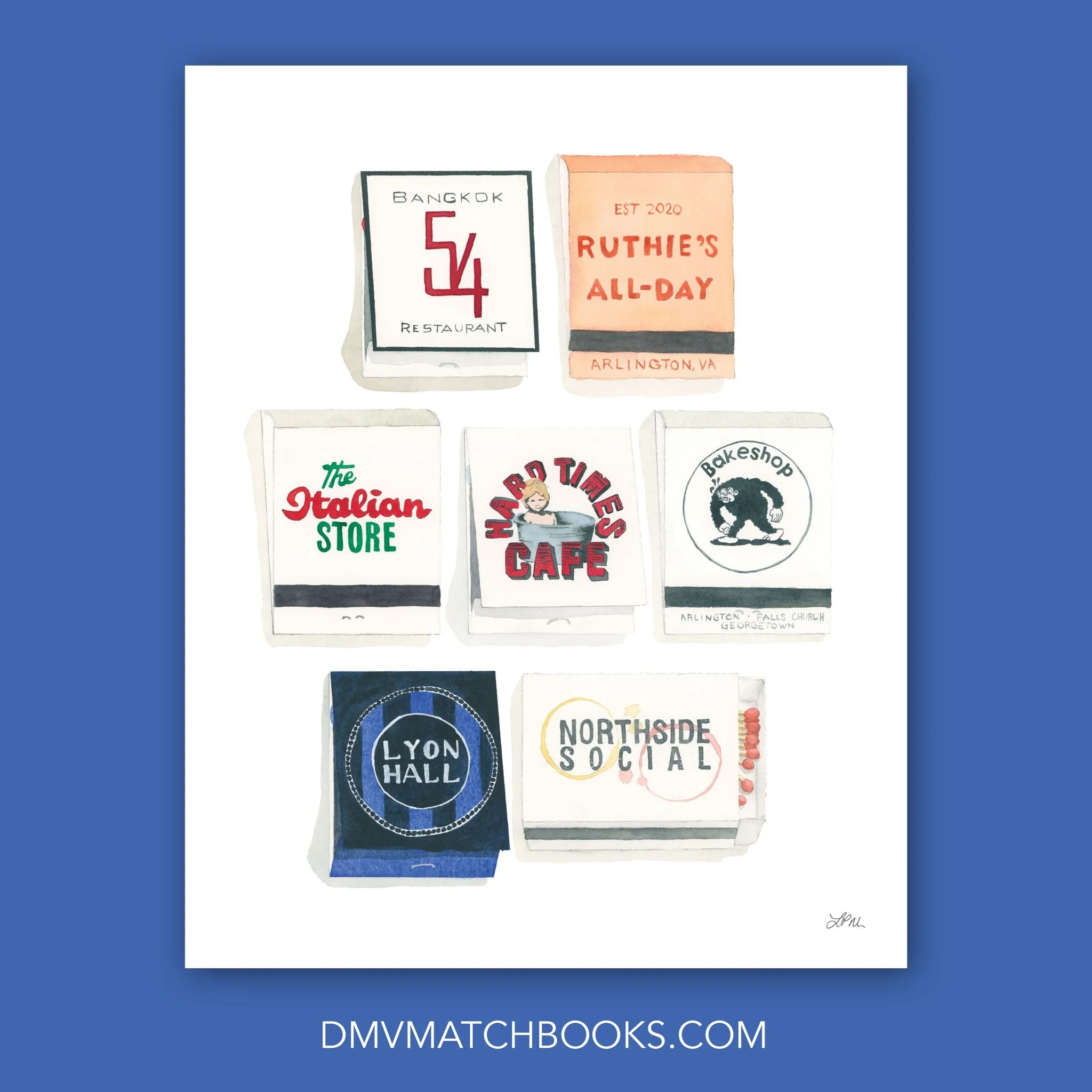 Love letter to Arlington 💙

(8x10&rdquo; custom matchbook print, August 2025)

#matchbookart #matchbookpainting  #supportsmallbusiness #eatlocal #drinklocal #DMVmatchbooks