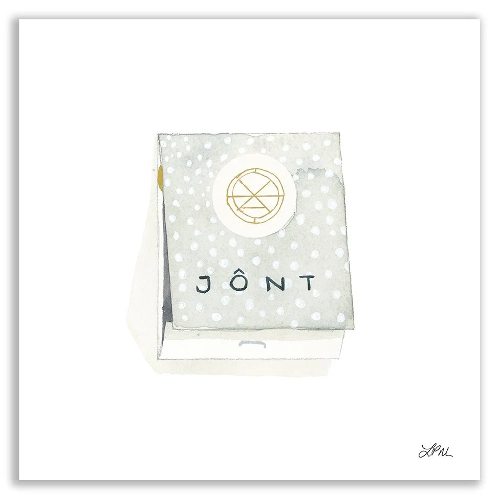 Jont restaurant matchbook art print DMV Matchbooks