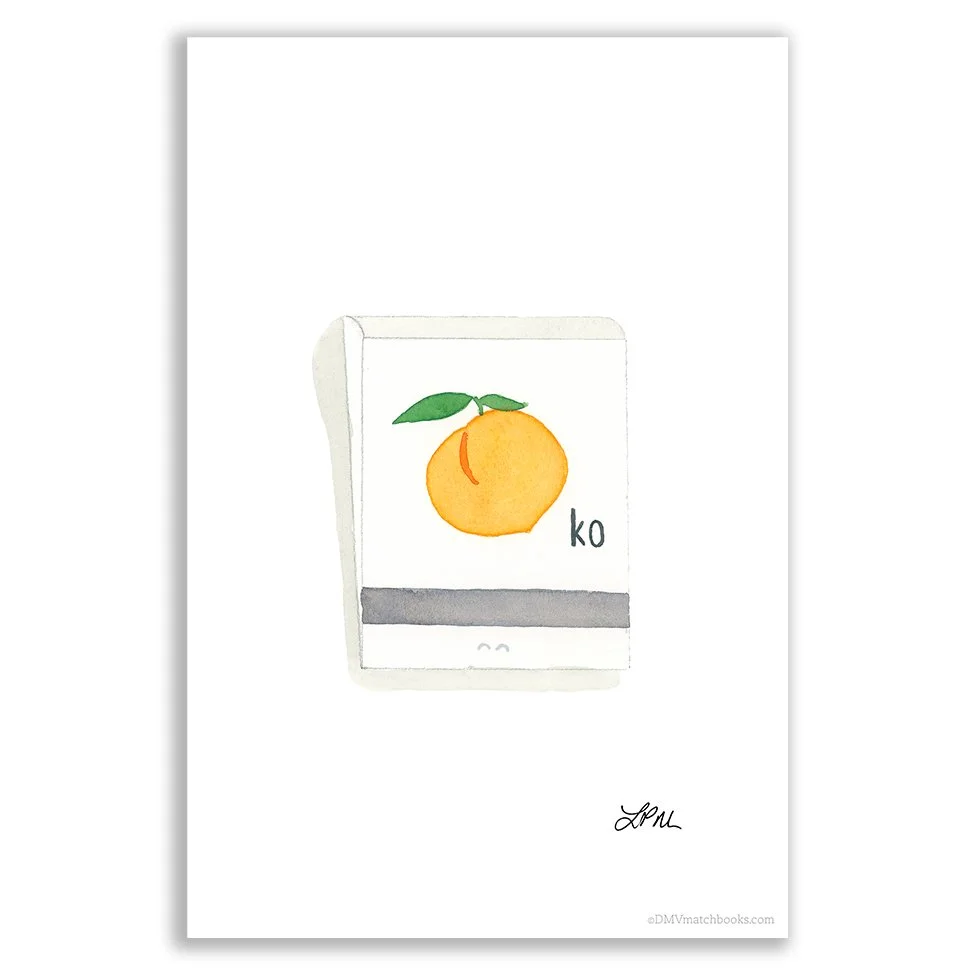 Momofuko Ko restaurant matchbook print