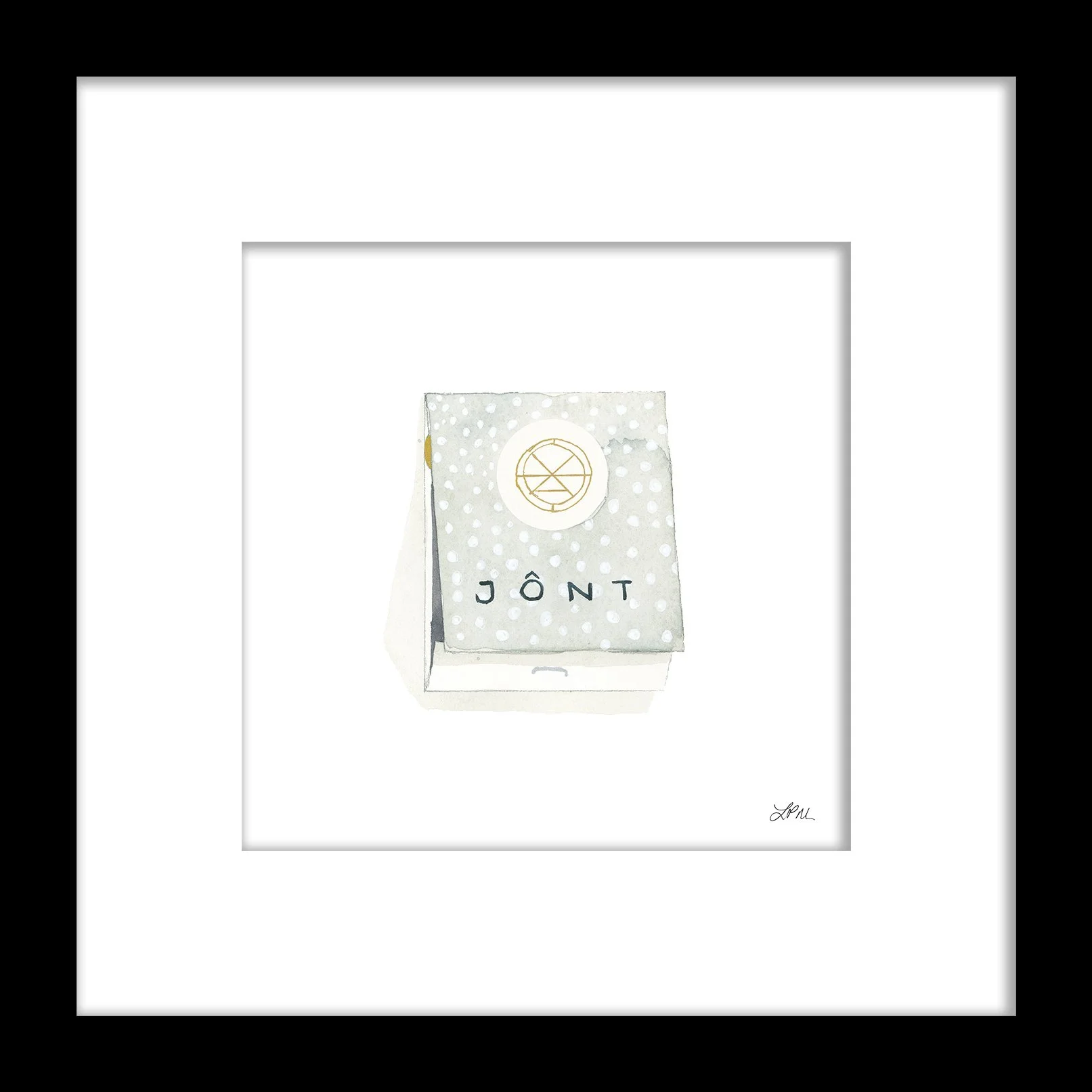 Jont restaurant matchbook art print DMV Matchbooks