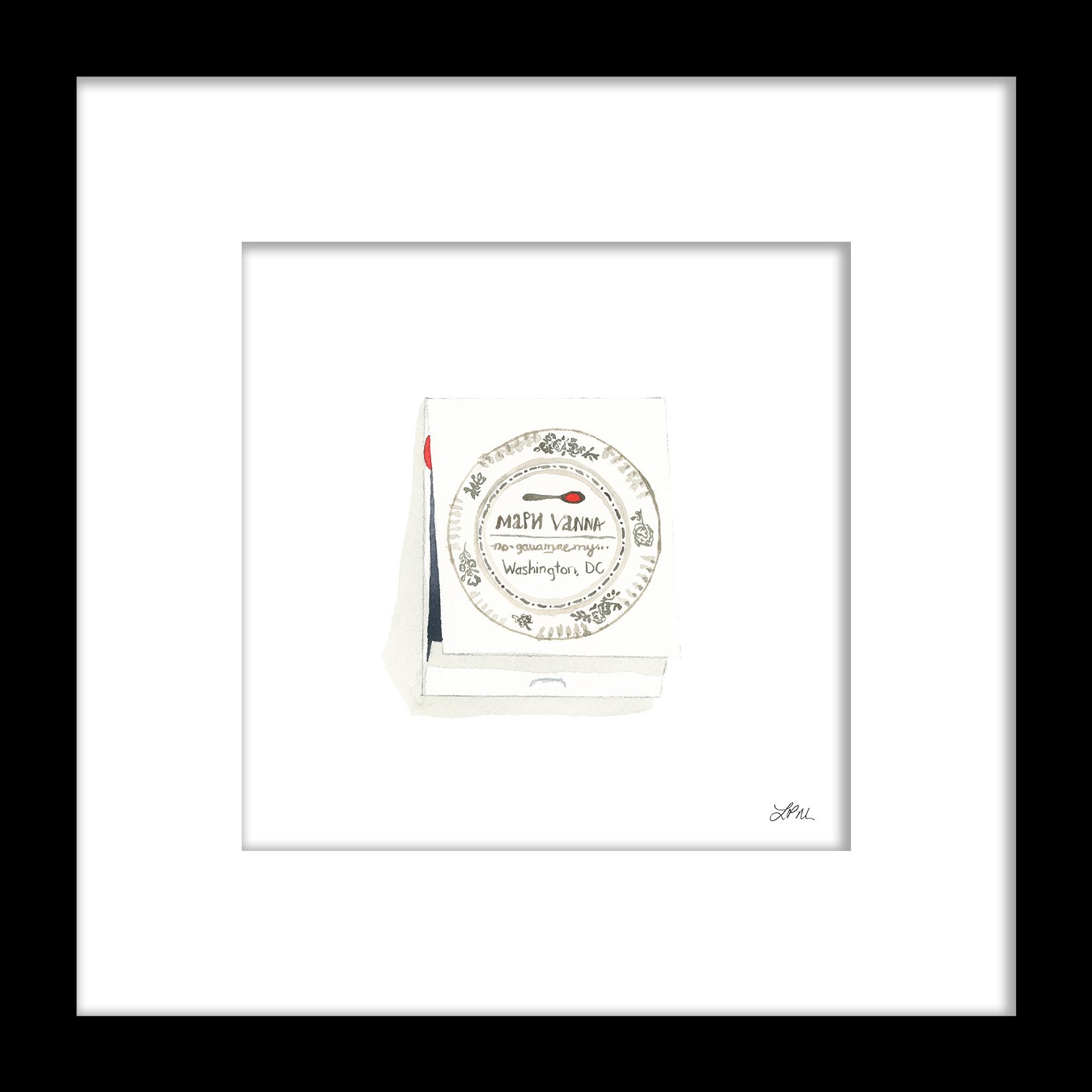 Mari Vanna restaurant DMV matchbook art print
