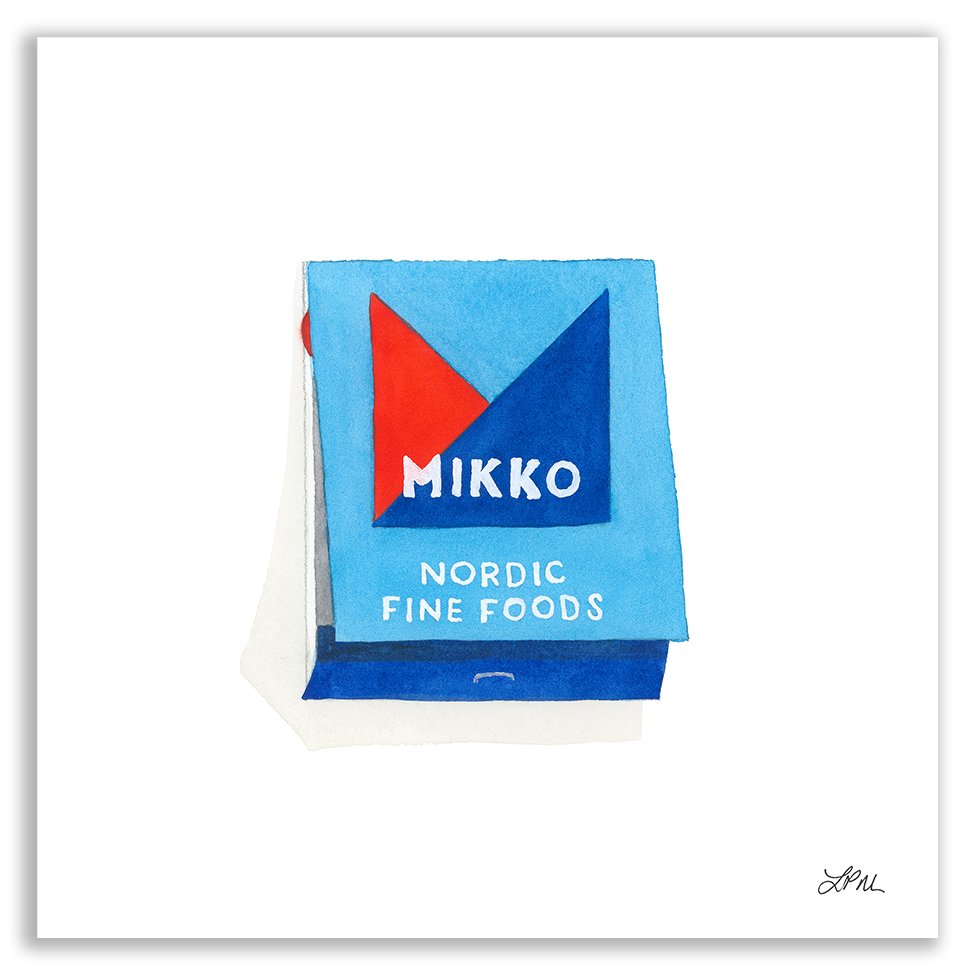 Mikko DMV matchbook art print