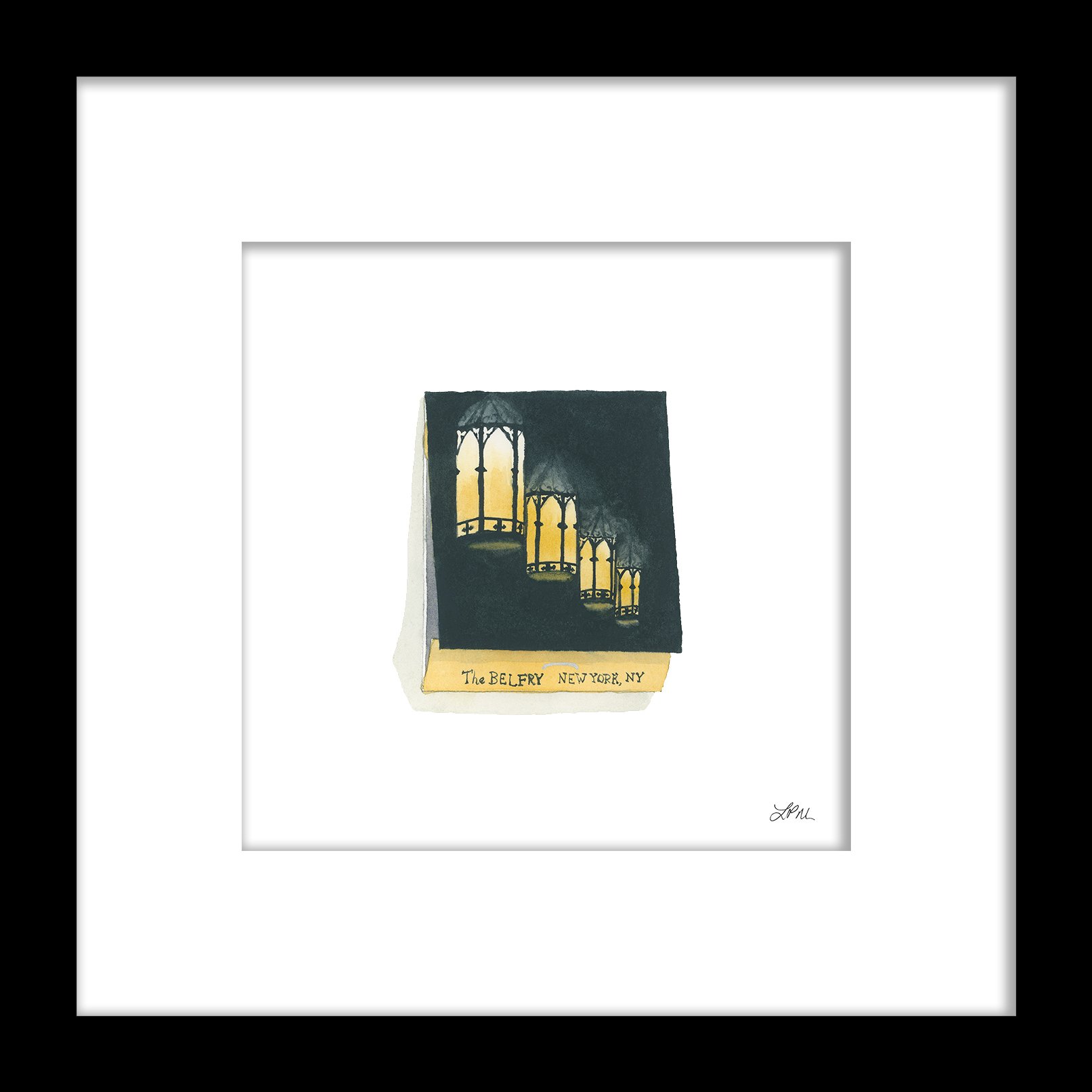 The Belfry (New York, NY) DMV Matchbooks Restaurant Matchbook Print