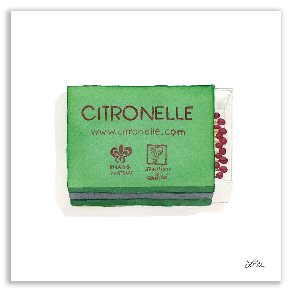 Citronelle DMV matchbook art print