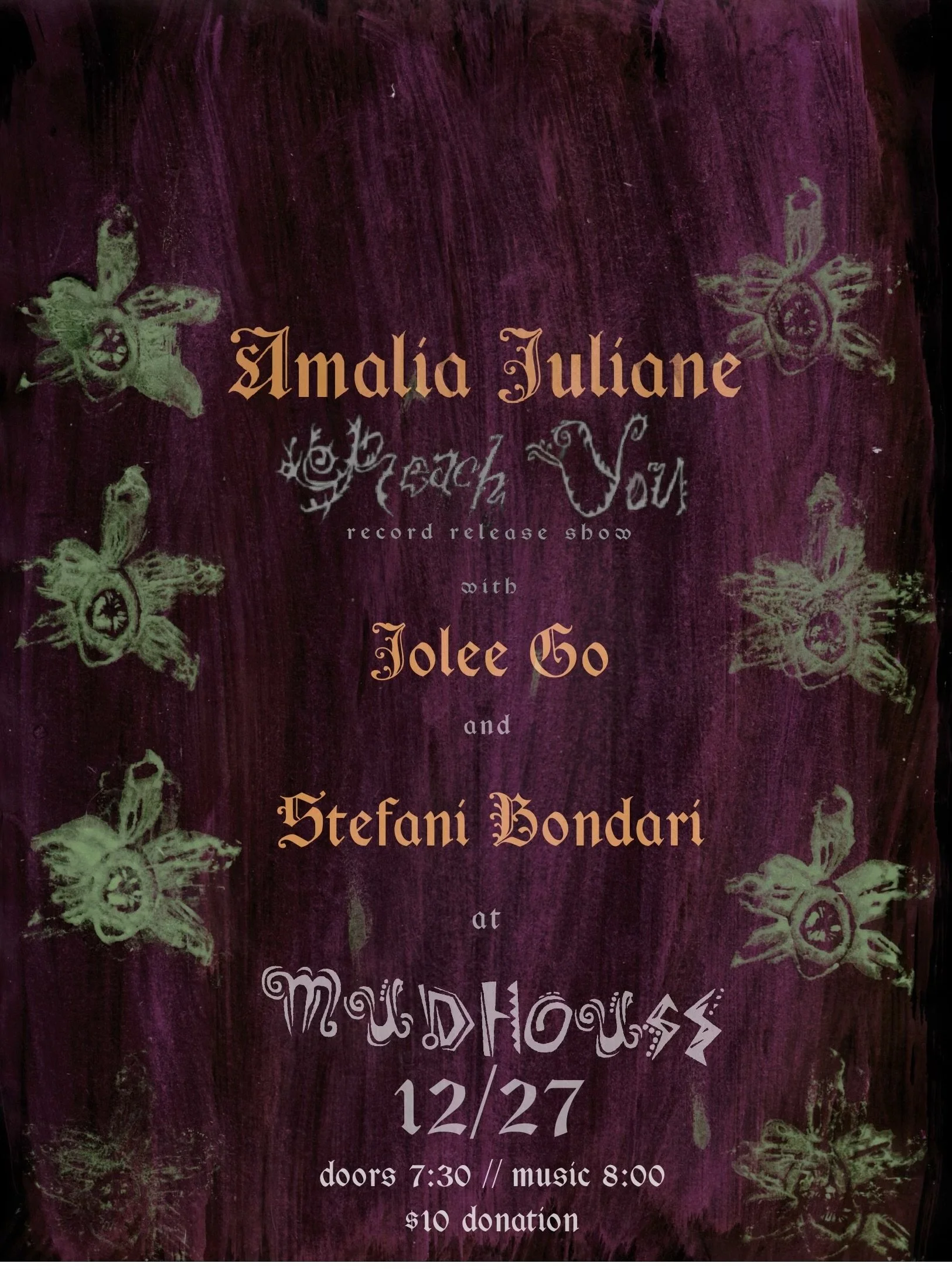 Amalia Juliane "Reach You" Release Show w/ Jolee Go and Stefani Bondari
