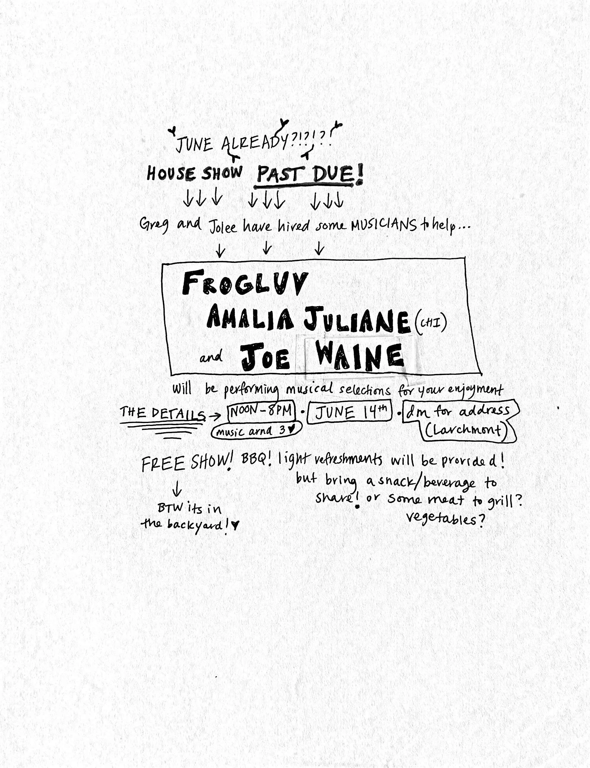 frogluv, Amalia Juliane, Joe Waine