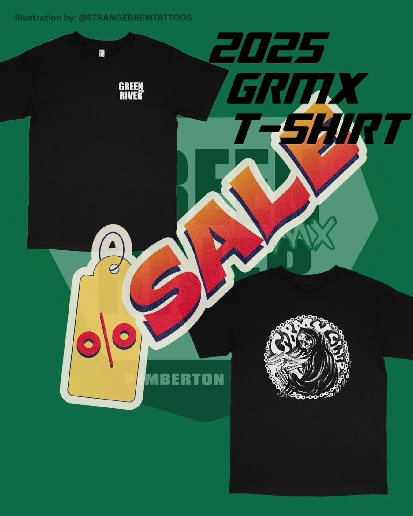 2025 T-shirts &amp; Hoodies on sale - 35% OFF!! 

Grab your GRMX merch at the track this weekend or from our friends @otp_squamish &amp; @revolutionpowersports during opening hours.