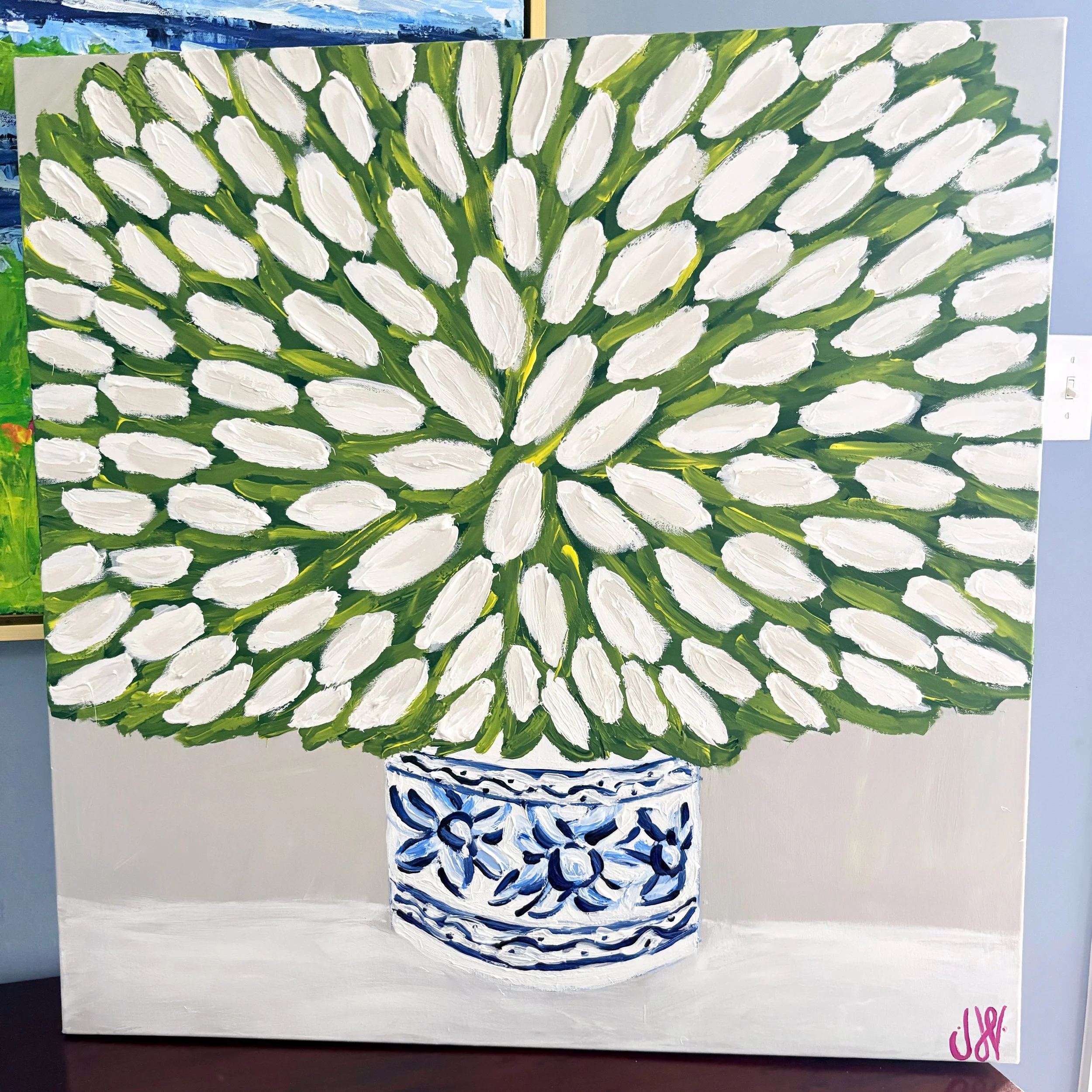 White Tulips - 30x30