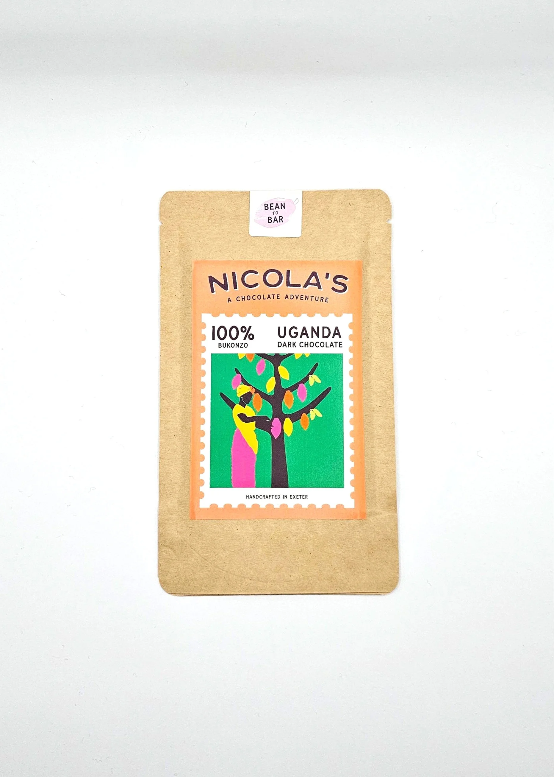 Nicola's 100% Uganda Bukonzo Dark Chocolate