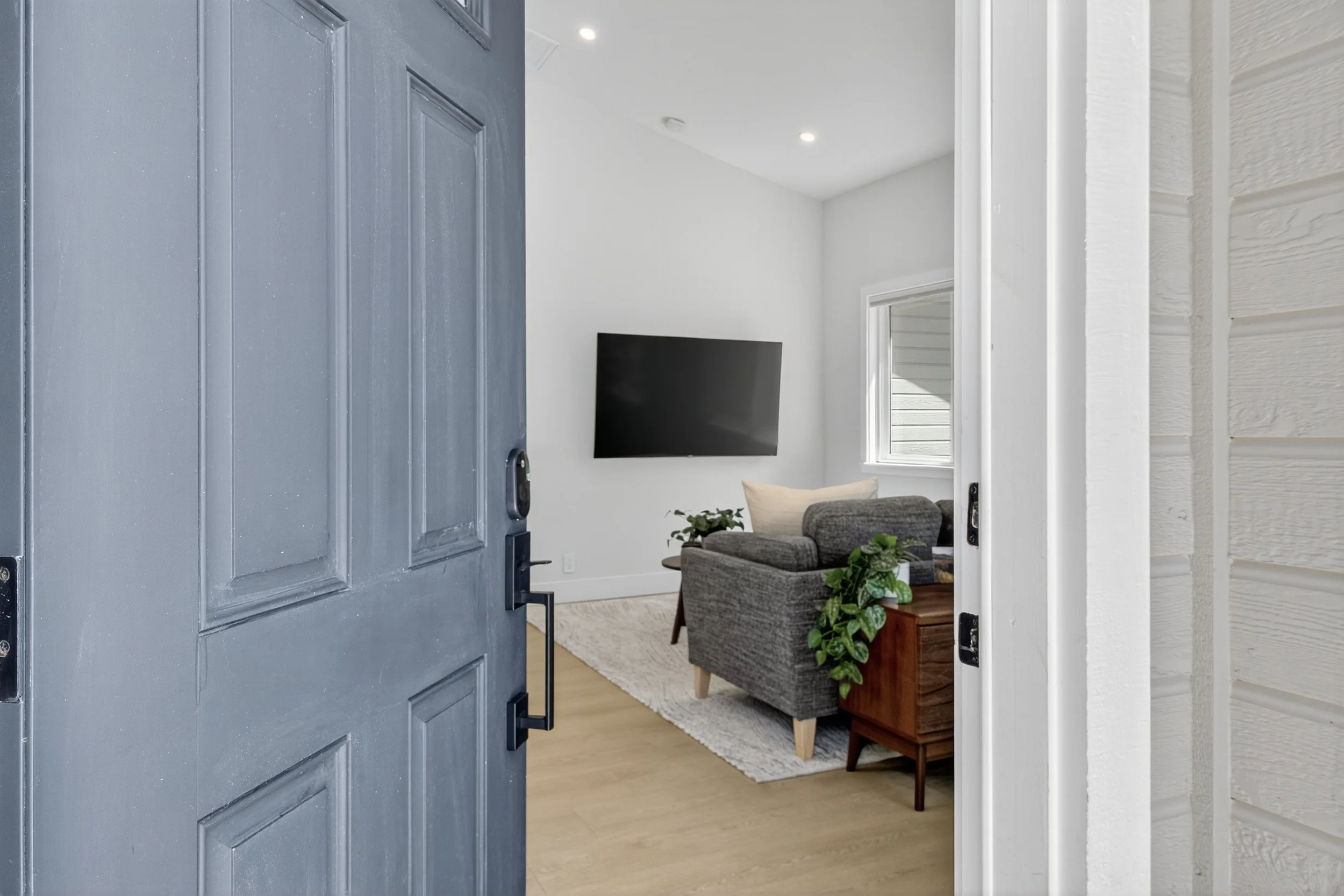 A peek inside the furnished ADU.