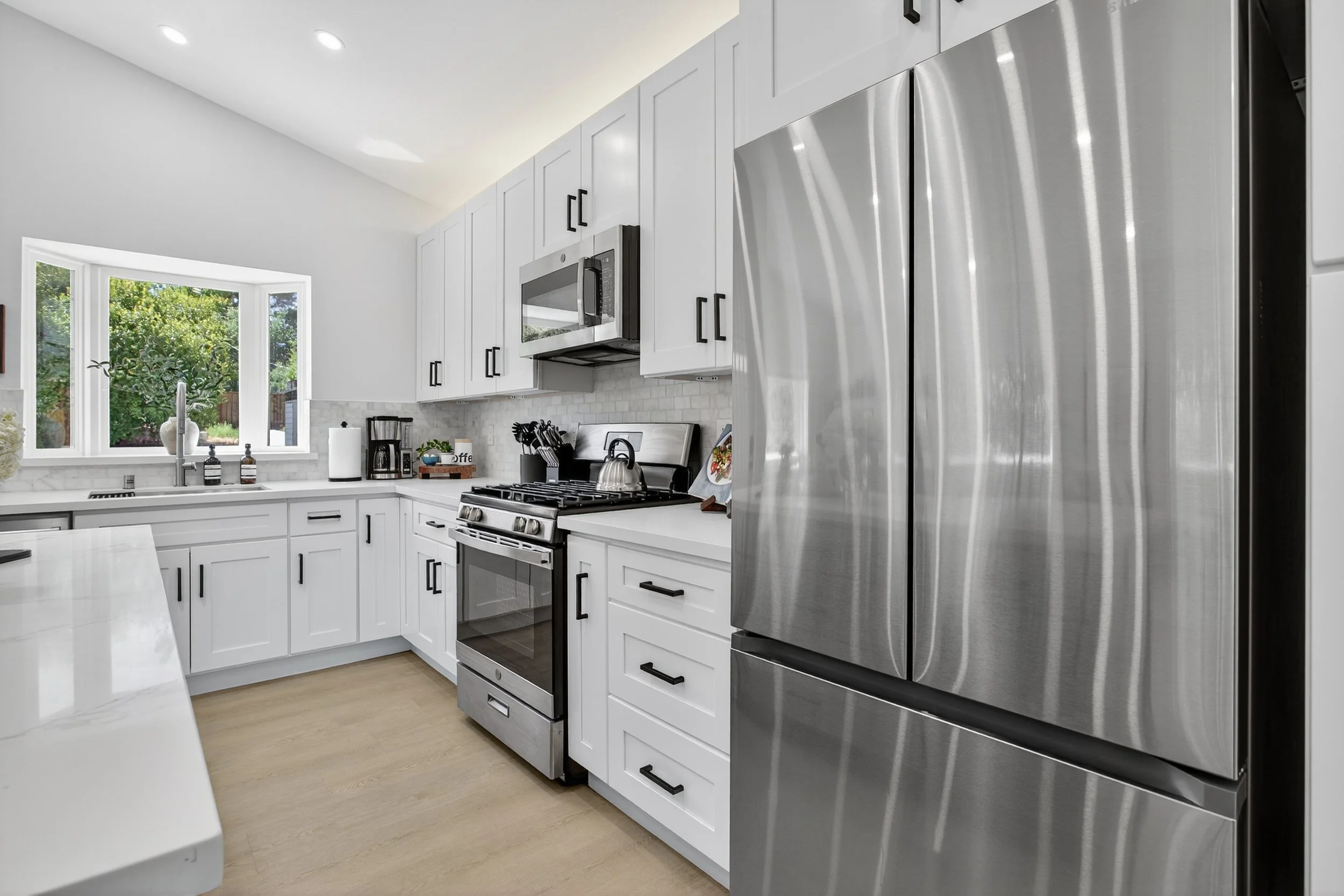 The Phillips Hue light stip uplighting adds a lot to the ADU