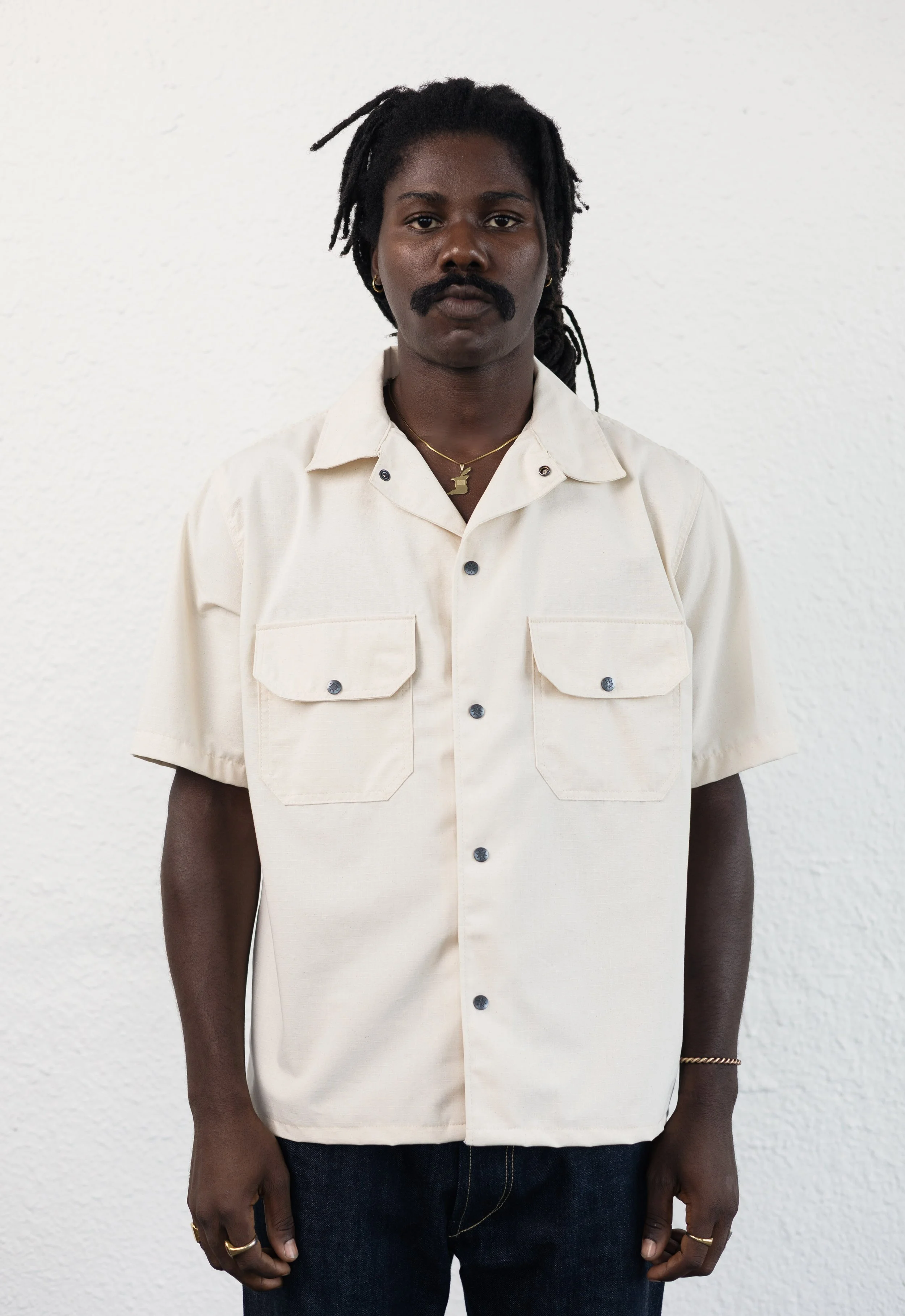 7oz RIPSTOP Mechanics Shirt (Ivory)