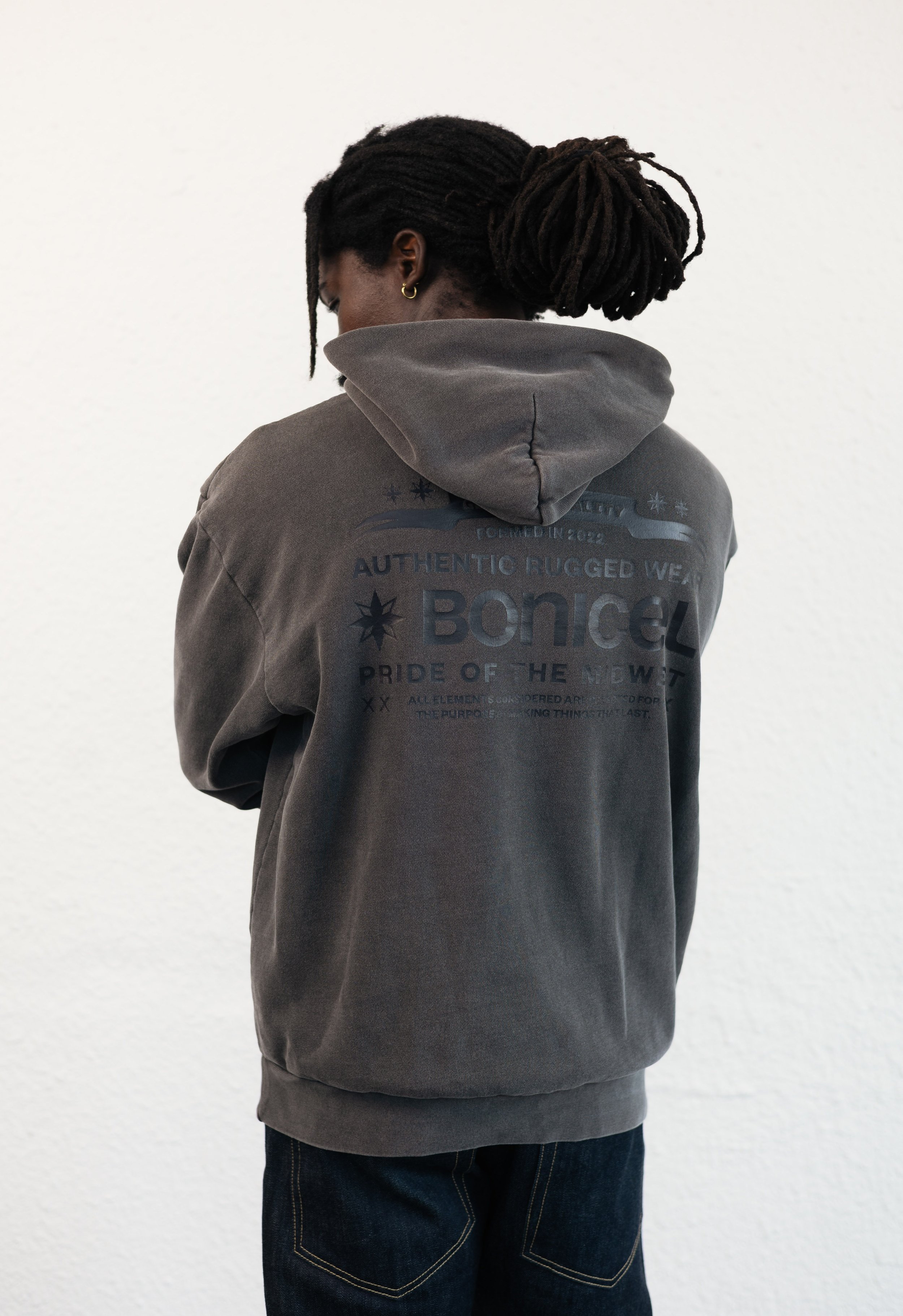 Midwest Pride Hoodie (Faded Black)