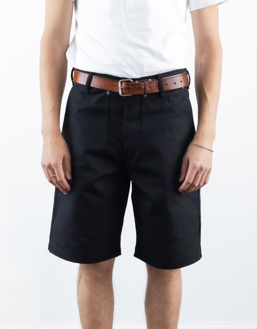12oz CANVAS Construction Shorts (Black)